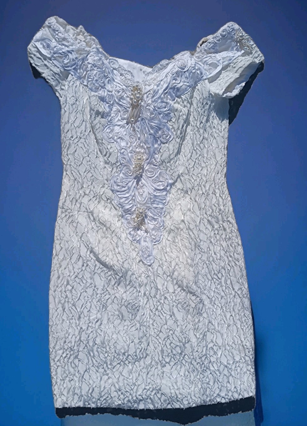 Alfred Angelo Flirtations Gown Dress Ivory White Vintage New with Tags