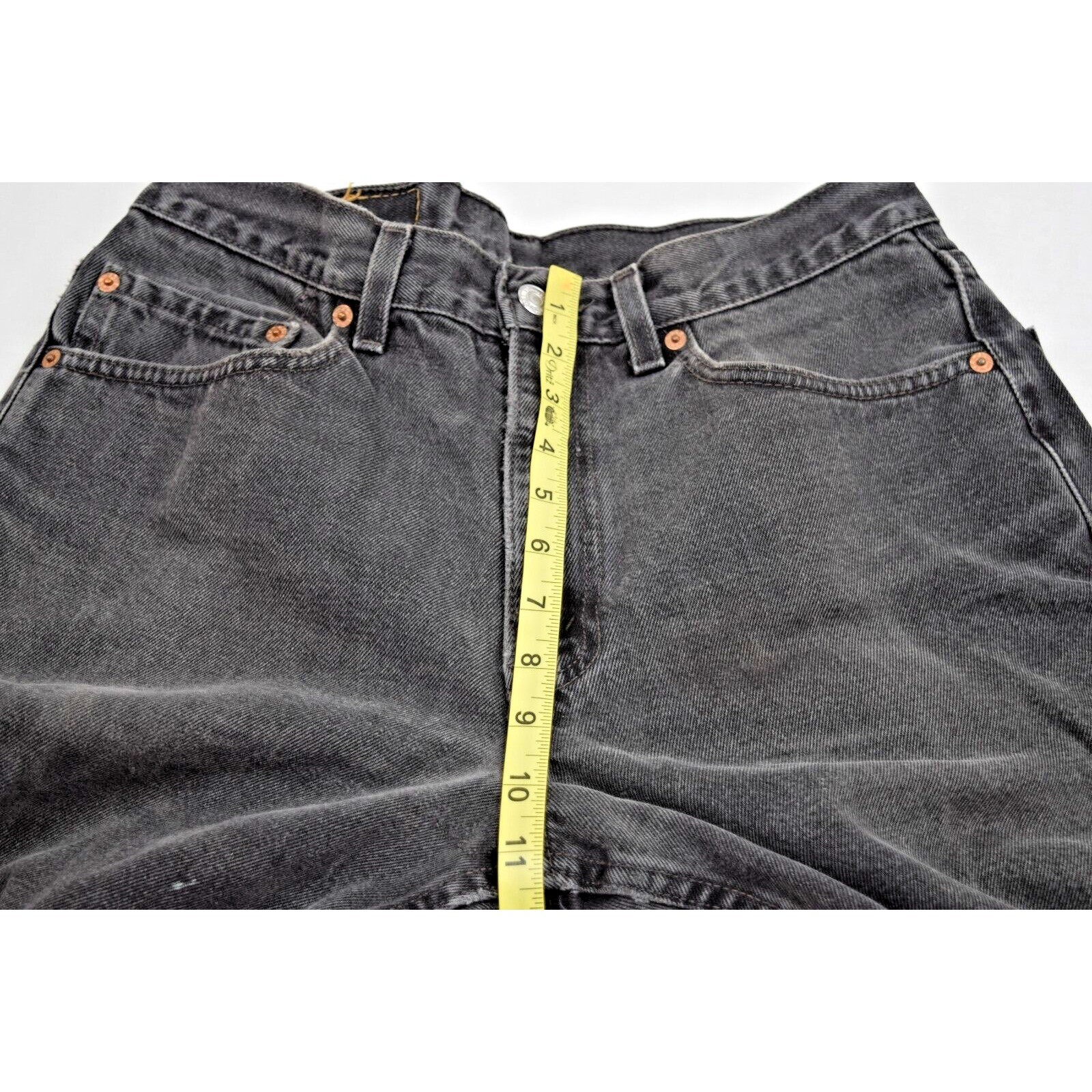 Vintage Levis 550 Jeans Black Relaxed Fit 33X30 1999 Faded Black Made USA