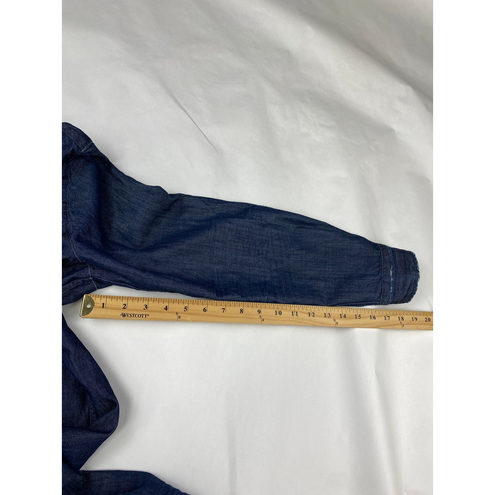 Frank & Eileen Mary Shirtdress Women&rsquo;s Size Large Dark Wash Distressed