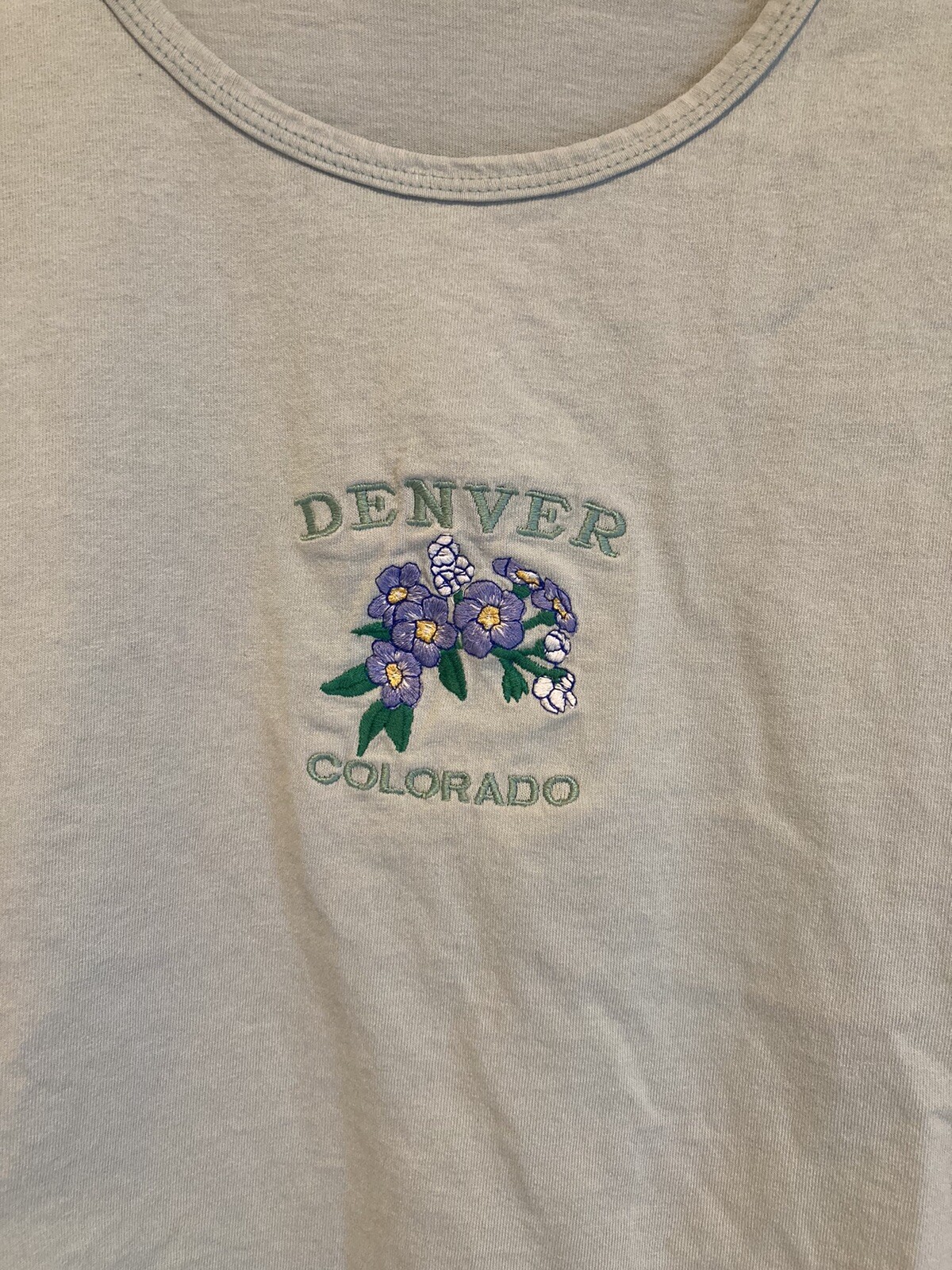 Vintage Denver Colorado Floral Tshirt Single Stitch Large