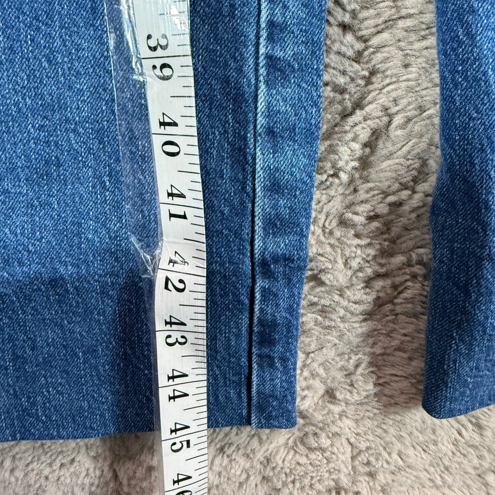 NWT Johnny Was Jaxon Lumiere Wide Leg Jeans Vintage Blue Pocket Size 33 $198