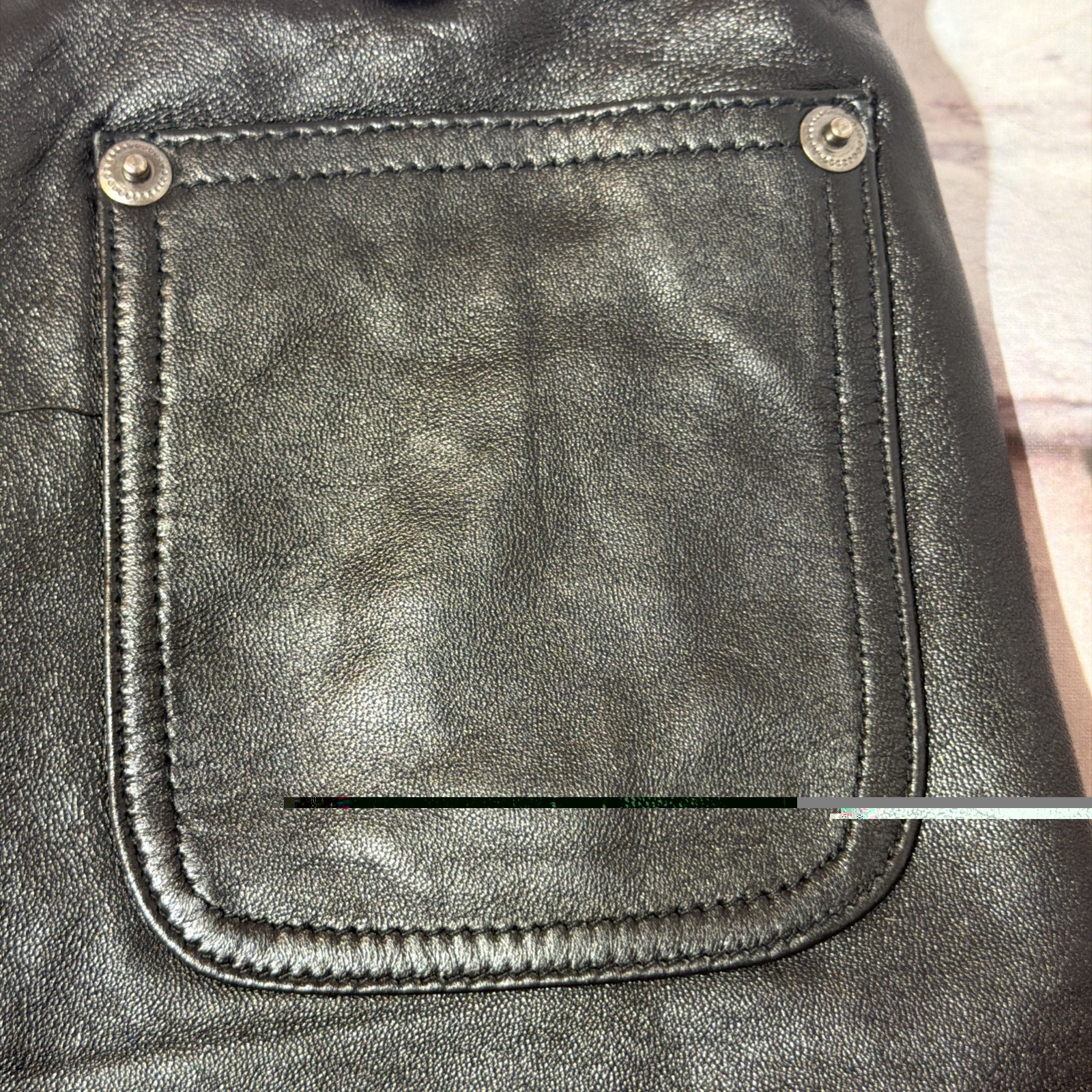 Leather Button Fly Micro Shorts Sz 4 First Bare Back 12in Rise 90’s Vintage