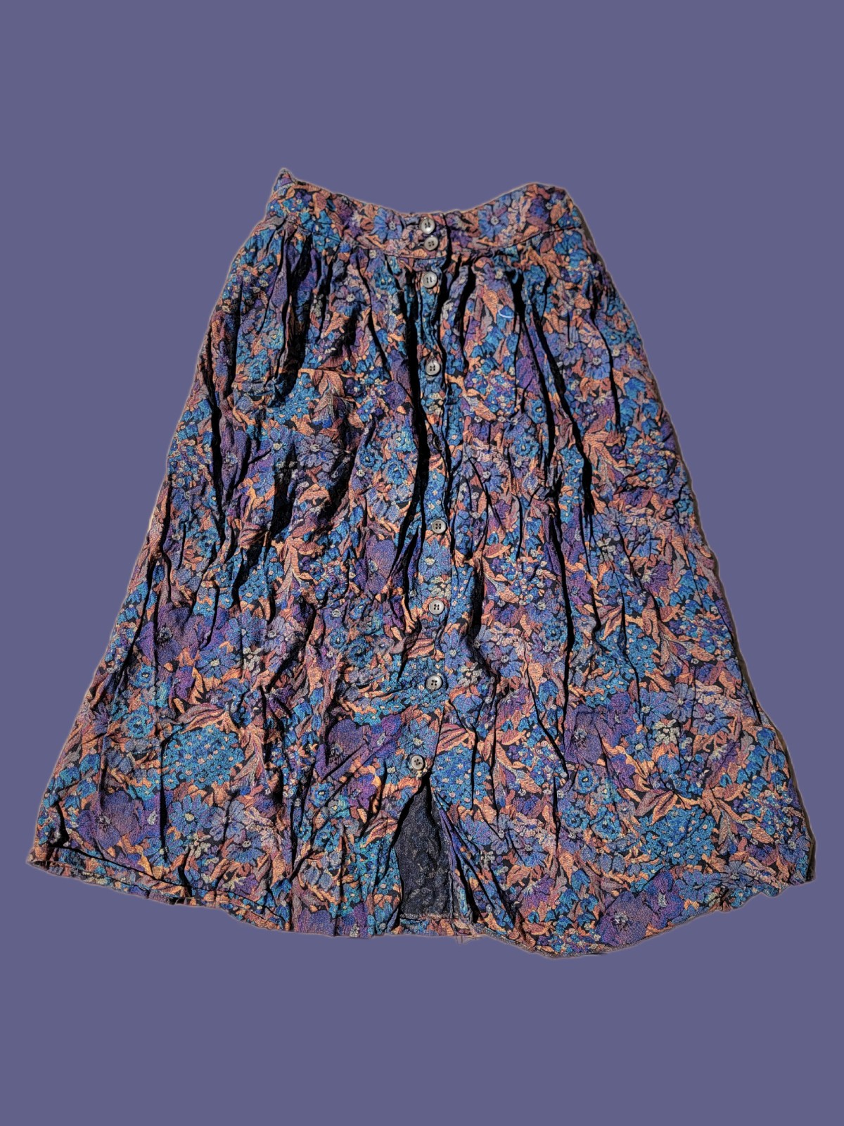 ⦃ Giorgio Sant&rsquo; Angelo vintage 70s midi skirt 🪻˚. ⦄