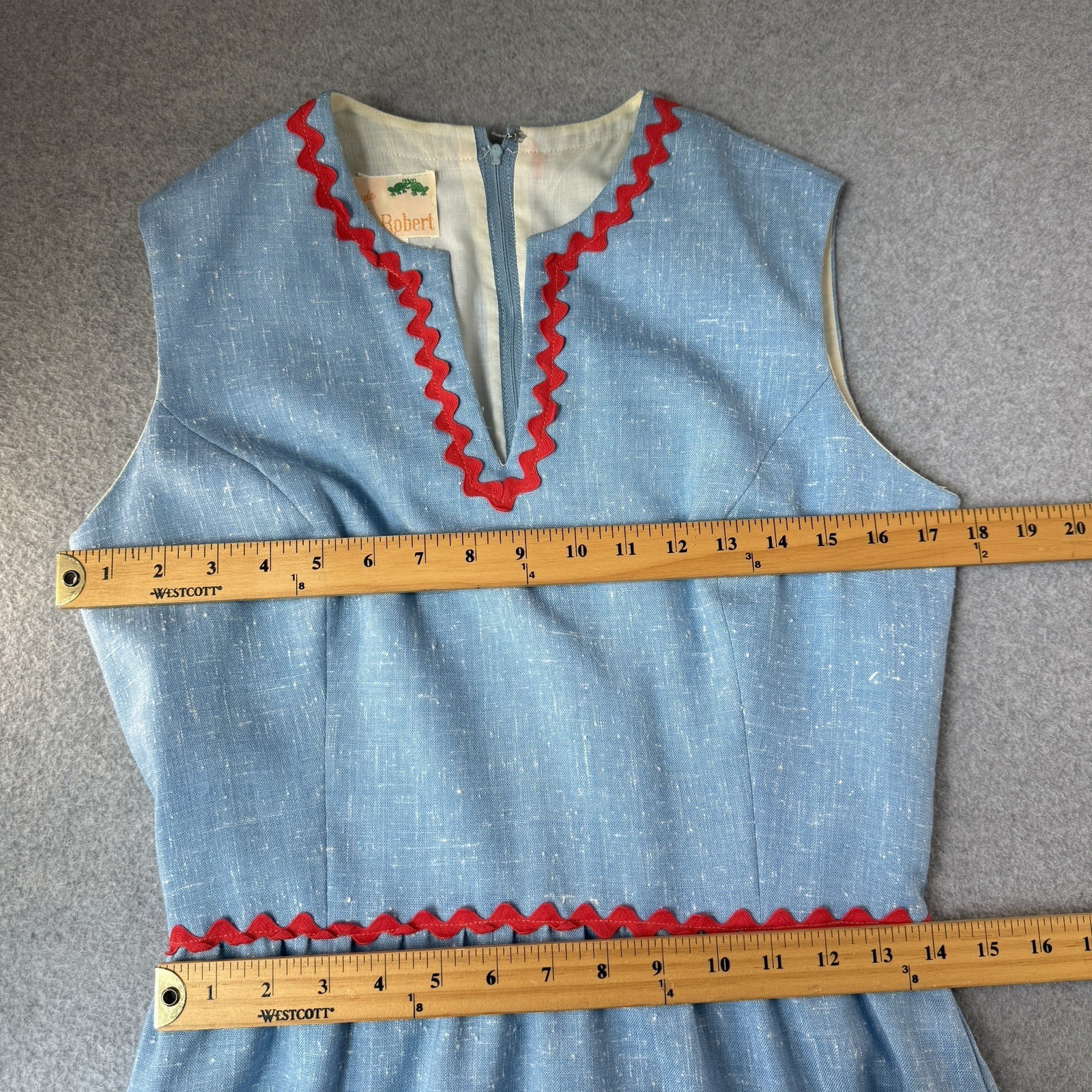 Elfriede Mitch Roberts Applique Maxi Tank Dress Vintage Cottagecore Teacher 16