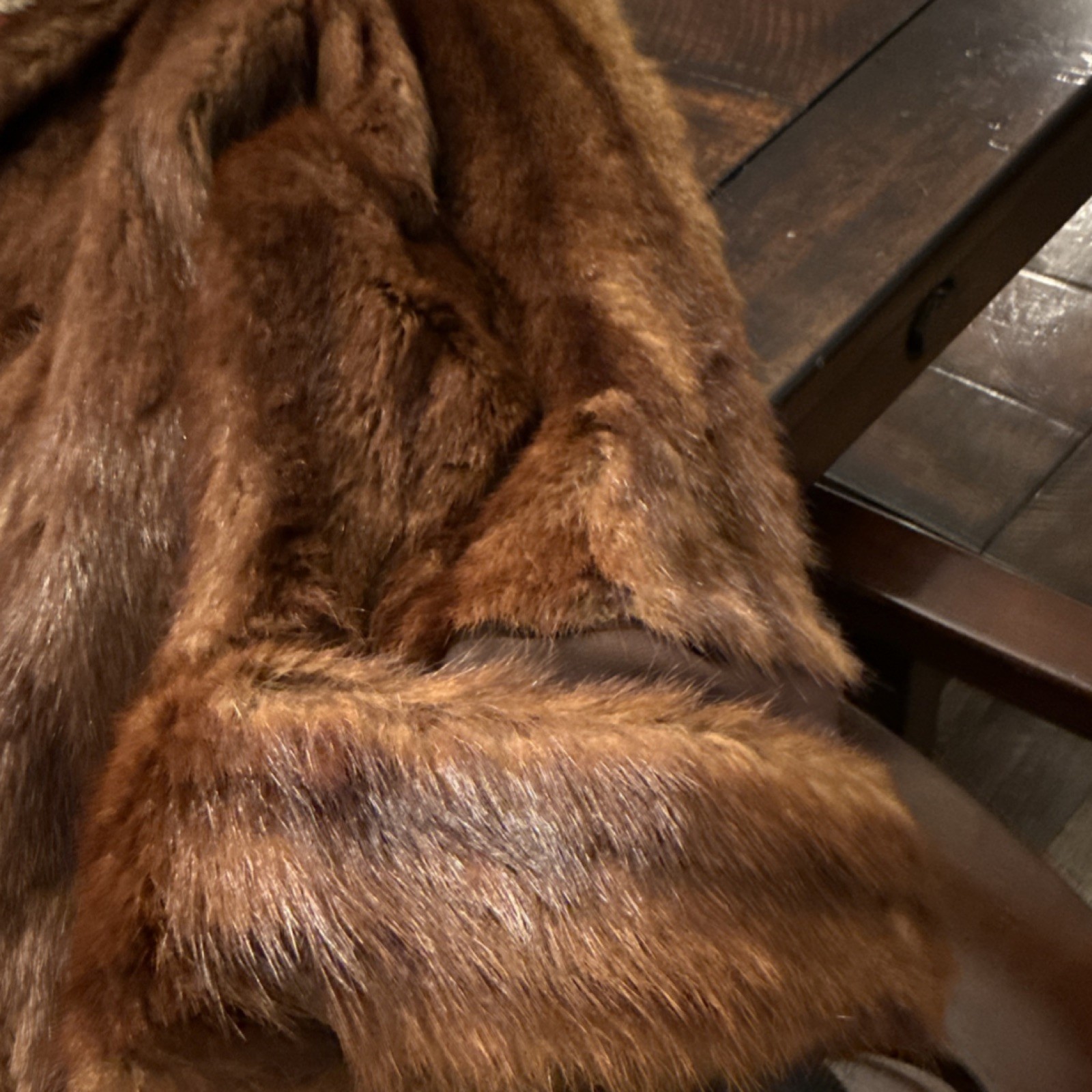 Stein&rsquo;s Memphis Exclusive Furriers Vintage Brown Fur Coat Regular Size