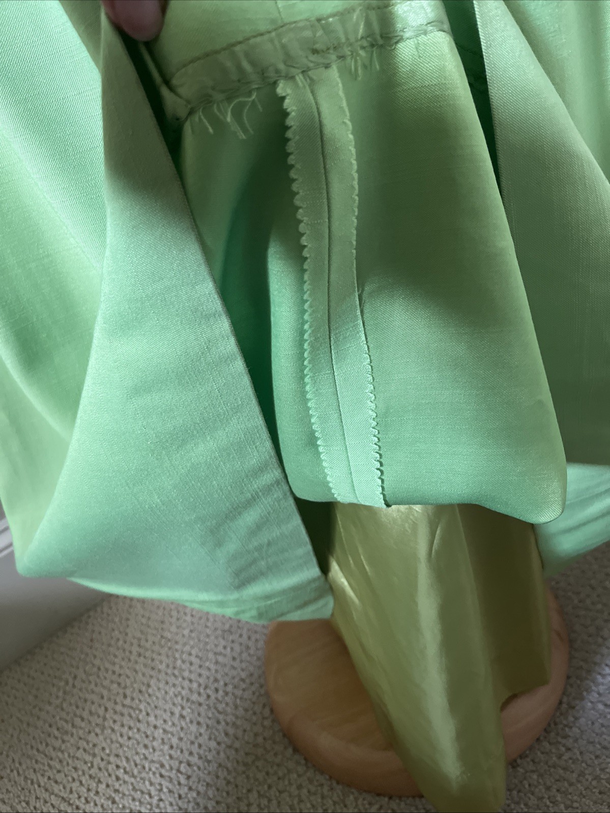 Emma Domb Vintage Sheath Dress Lime Green Custom Made 38-30-42