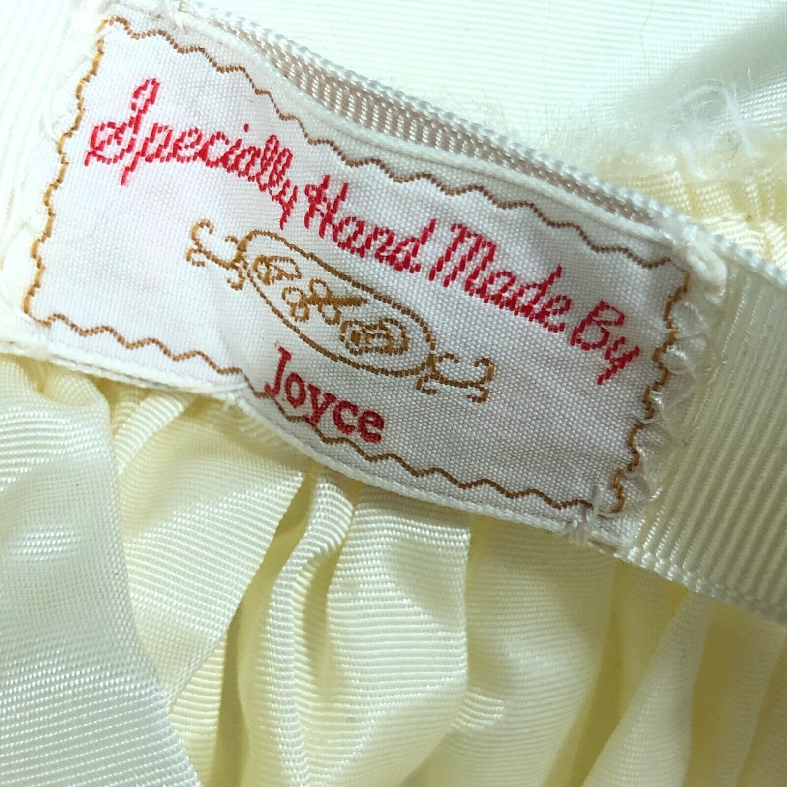 Hamilton Colonial Style Vintage Handmade Wedding Dress Organza Full Skirt Lace