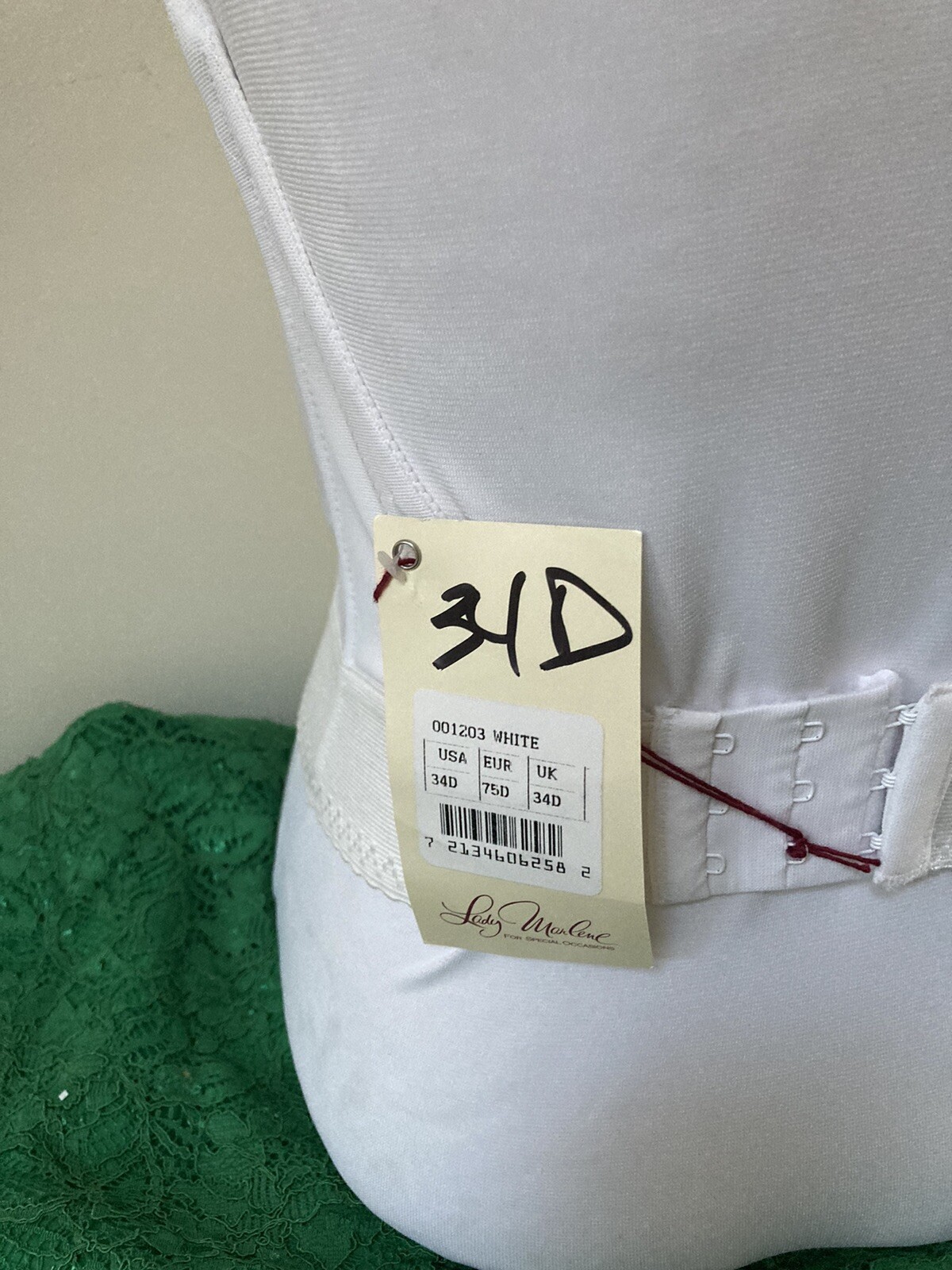 Lady Marlene Sexy Strapless Backless Bra longline Plunge # 1203 Vintage 34,36,38