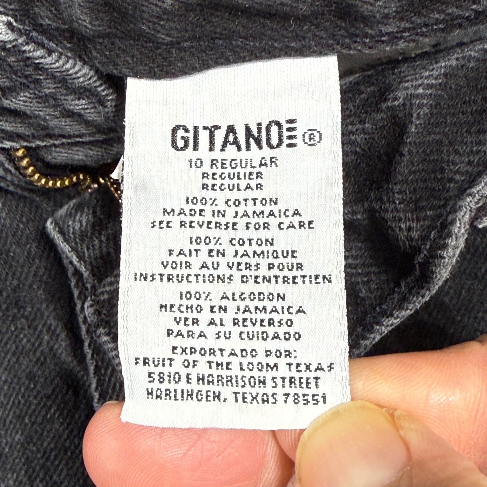 Gitano Jeans Women 10 Regular Black Vintage High Waisted Tapered Mom Denim