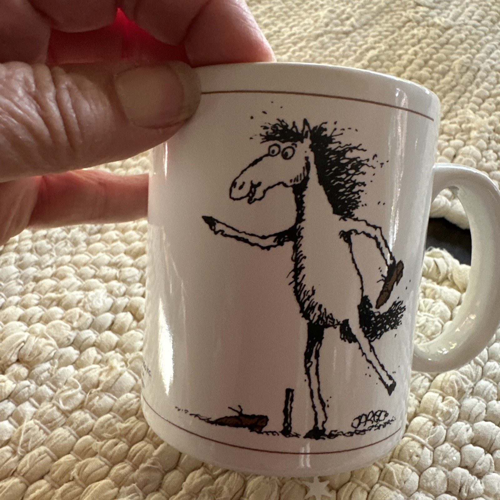 Equestrian Humor 10 Oz Coffee Mug Jared D Lee Studio CM3 Shoe Pitch