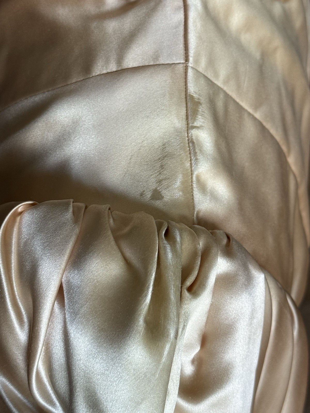 Original Late 1930s Early 1940s Paramount Studios Satin Glamour Gown Dress 30s