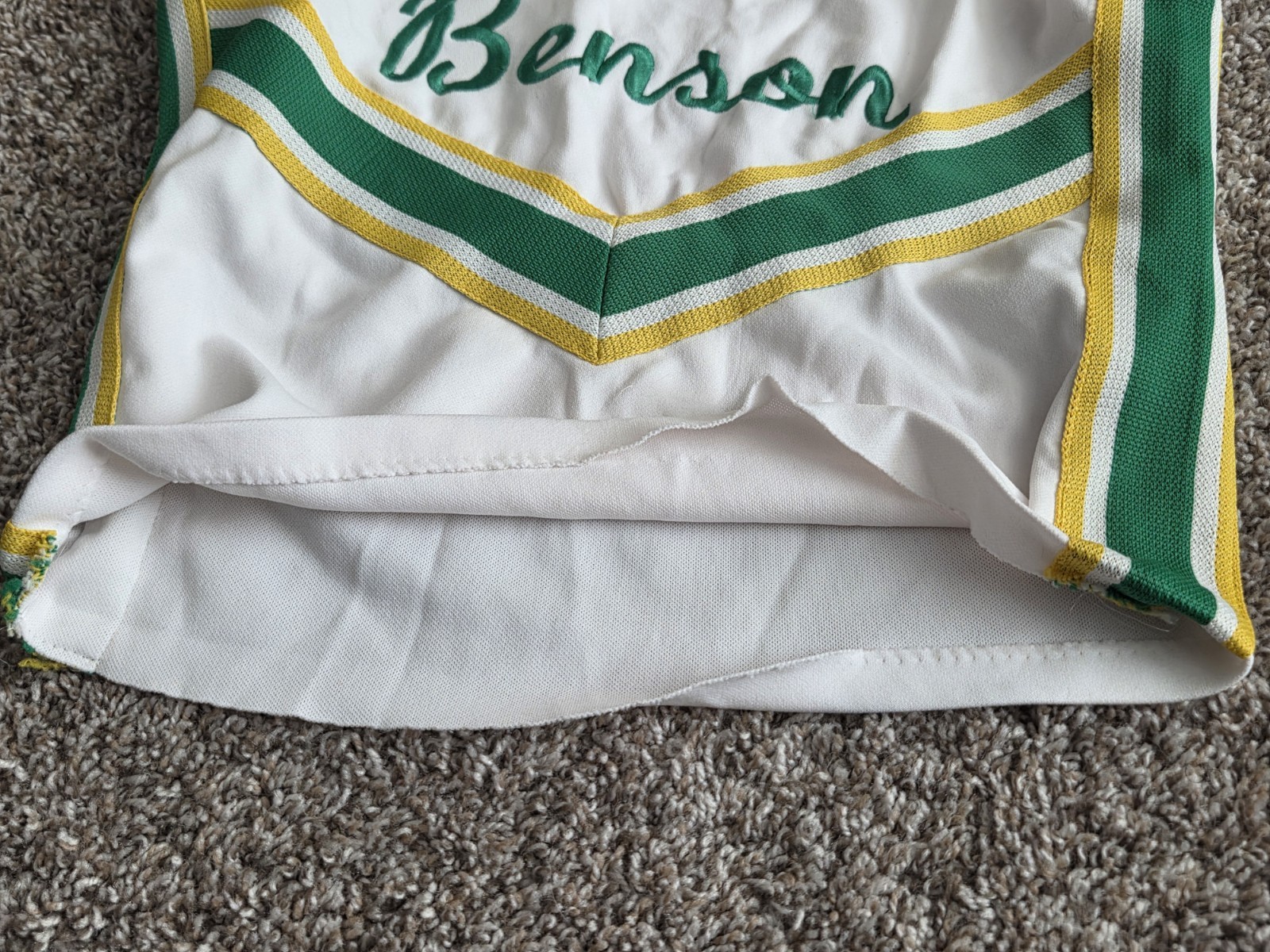 Vtg 70s 80s Dehen Knitting Co Cheerleader Skirt Sz 13 & Top Sz 36 USA Polyester