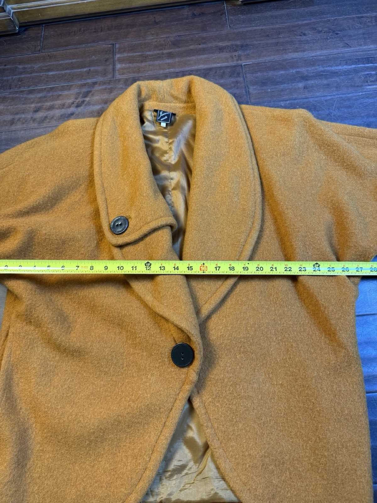 1970&rsquo;s Mid Century Modern Wool Jacket Made In Italy | Burnt Orange | IT 40 US L