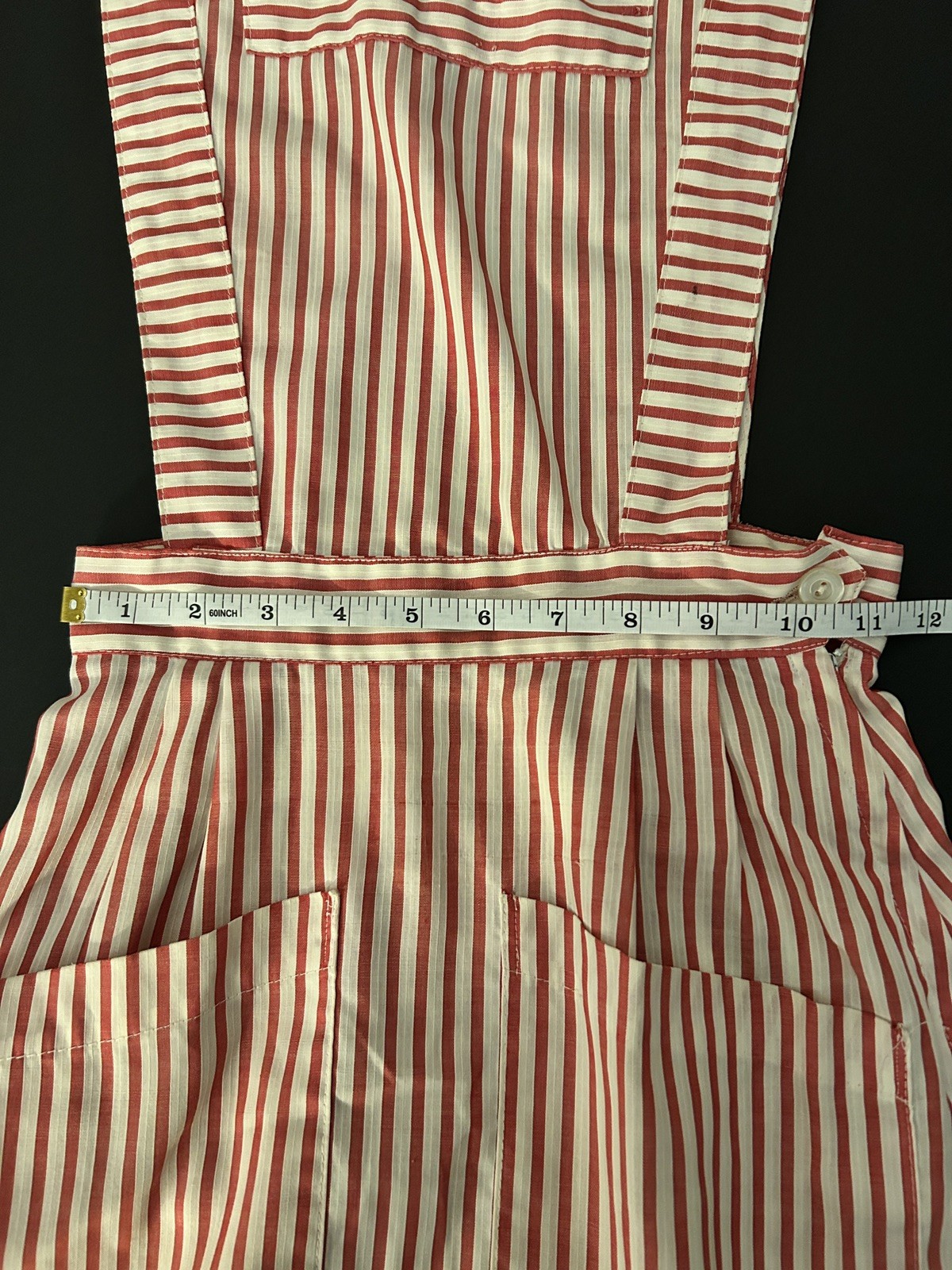 Vintage Candy Striper Uniform Apron Dress Size 6 X-Small Nurse USA FREE SHIPPING