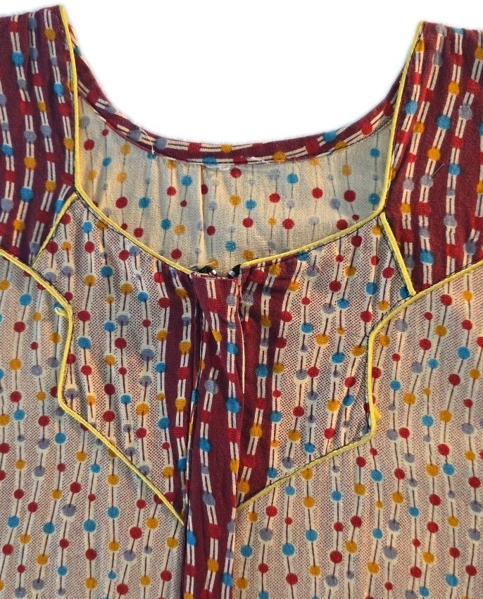 Vintage Multicolor Handmade Maxi Dress