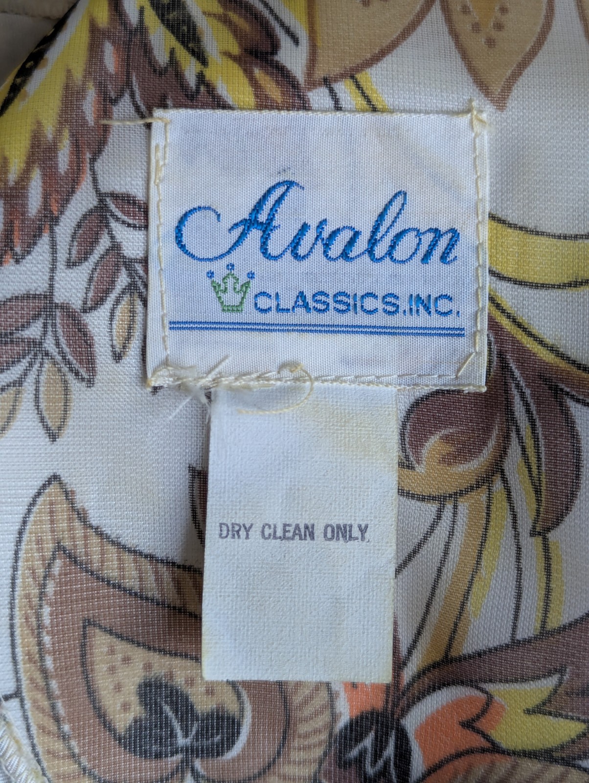 Avalon Classics VTG 1970&rsquo;s Hostess Dress Maxi Empire Waist Sheer Floral Sz 12/14