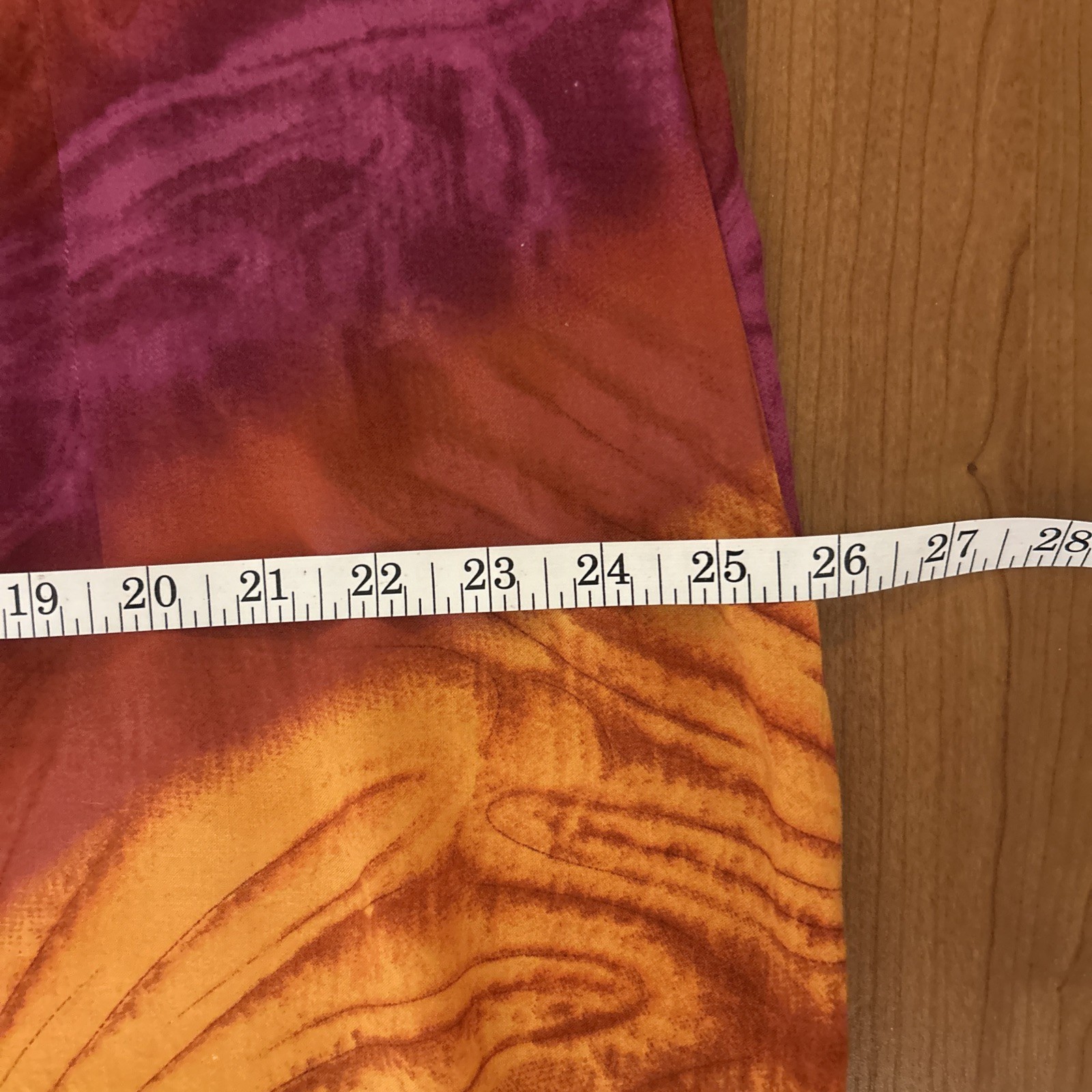 1980’s Homemade Psychedelic Sunburst Caftan Hippie Tye-dye Maxi Dress S-22-24W