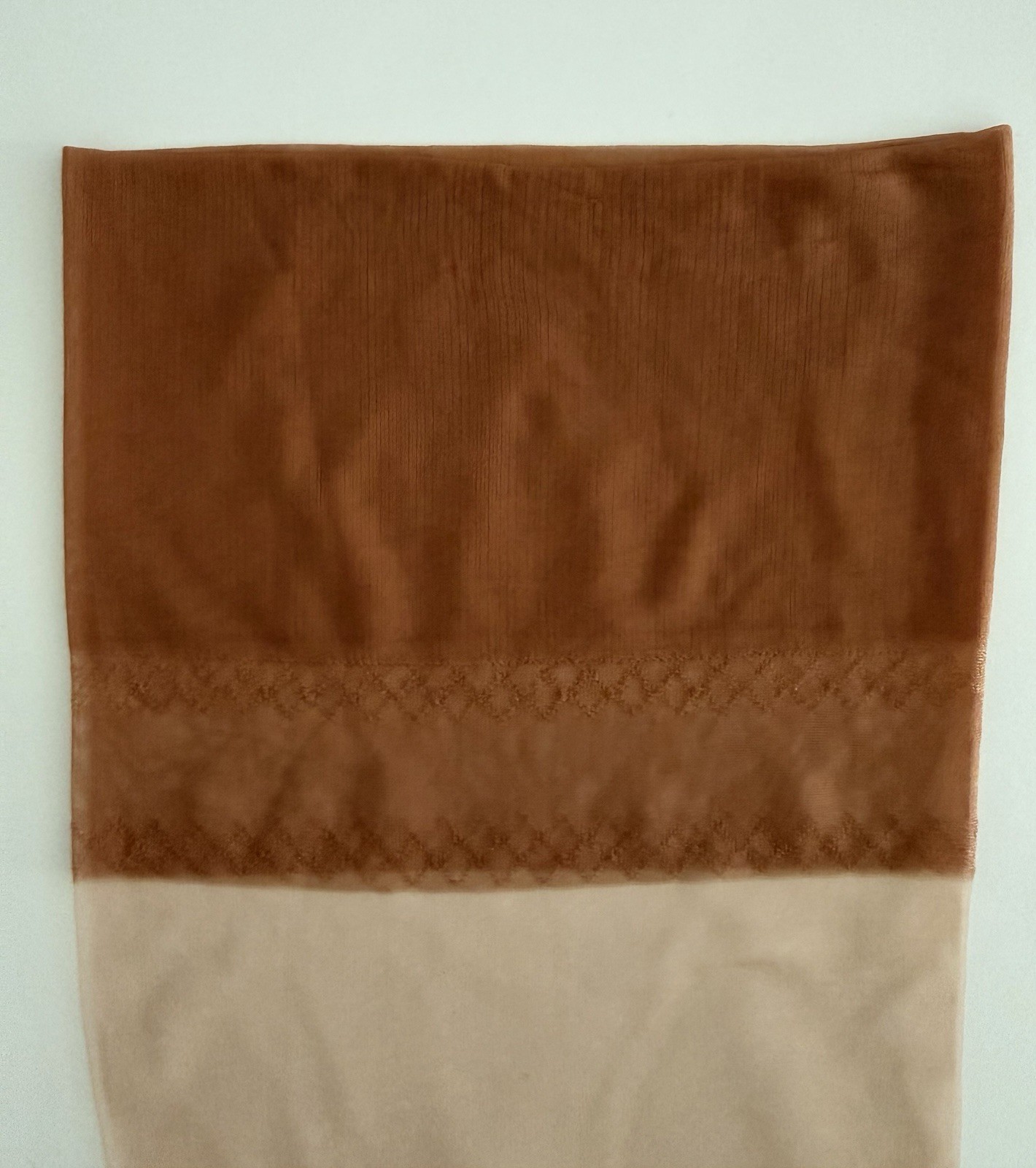 Vintage Seamless Stocking Flat Knit Stockings Bare Heel 32 1/2 Inches
