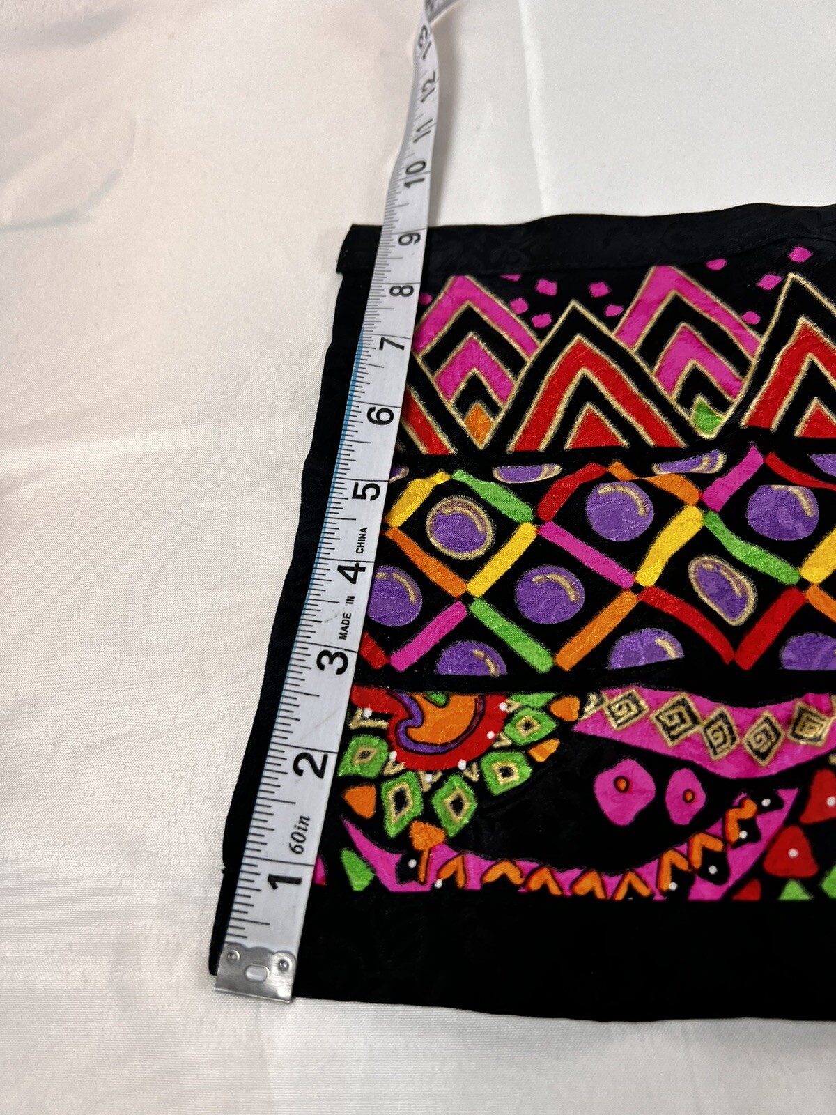 DIANE FREIS Original Vintage 1980s Multi-Color Print Midi Dress 100% Silk