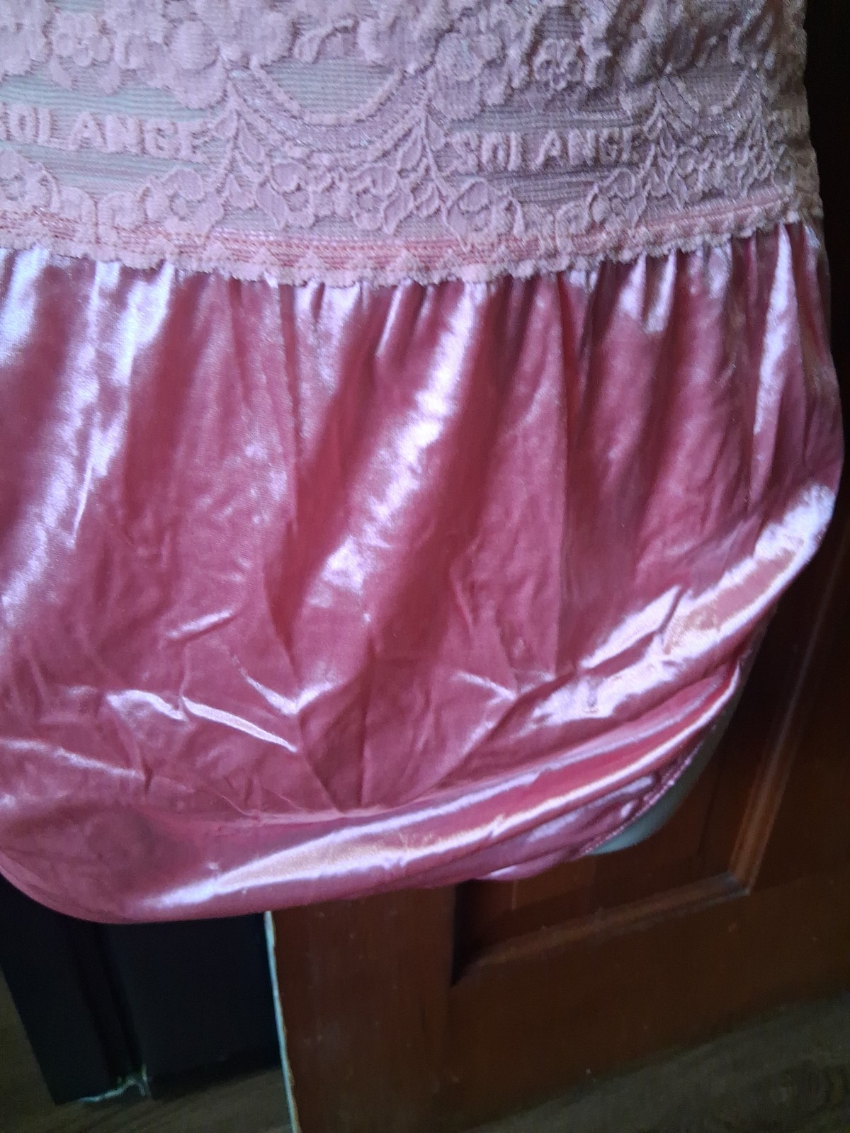 Vintage Solange SECOND SKIN Satin Full Brief Granny Panties, Sz 14/16, New