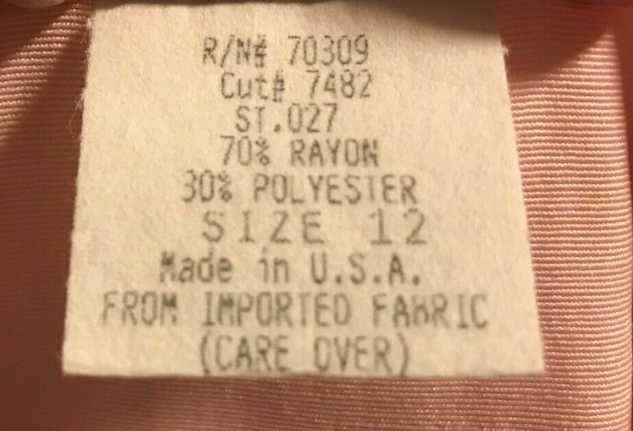 Womens Vintage Spring Easter Church DRESS Pink Button Front Wide Shoulder NWT 12