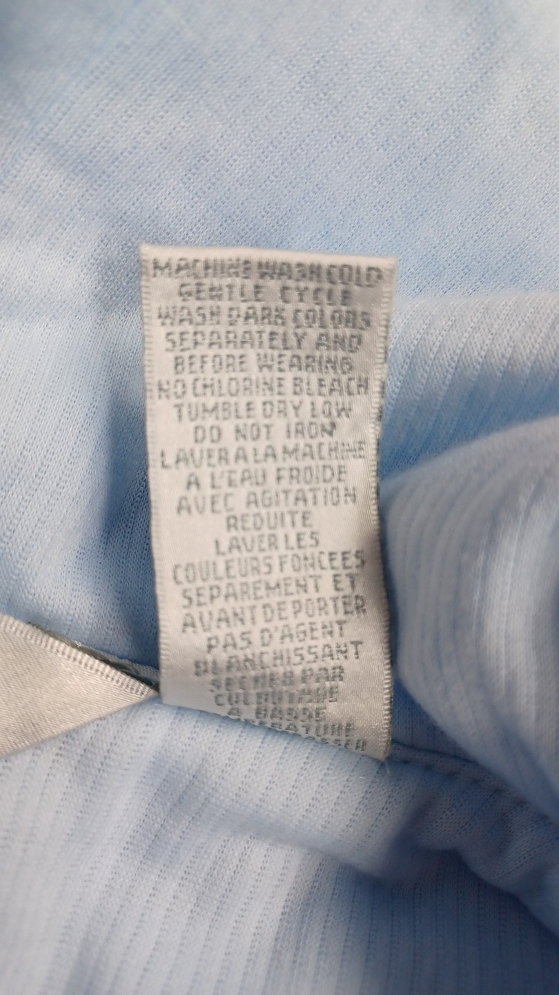 Jasmine Rose Robe Light Blue Snap Dress Lounge Housecoat Sz XL