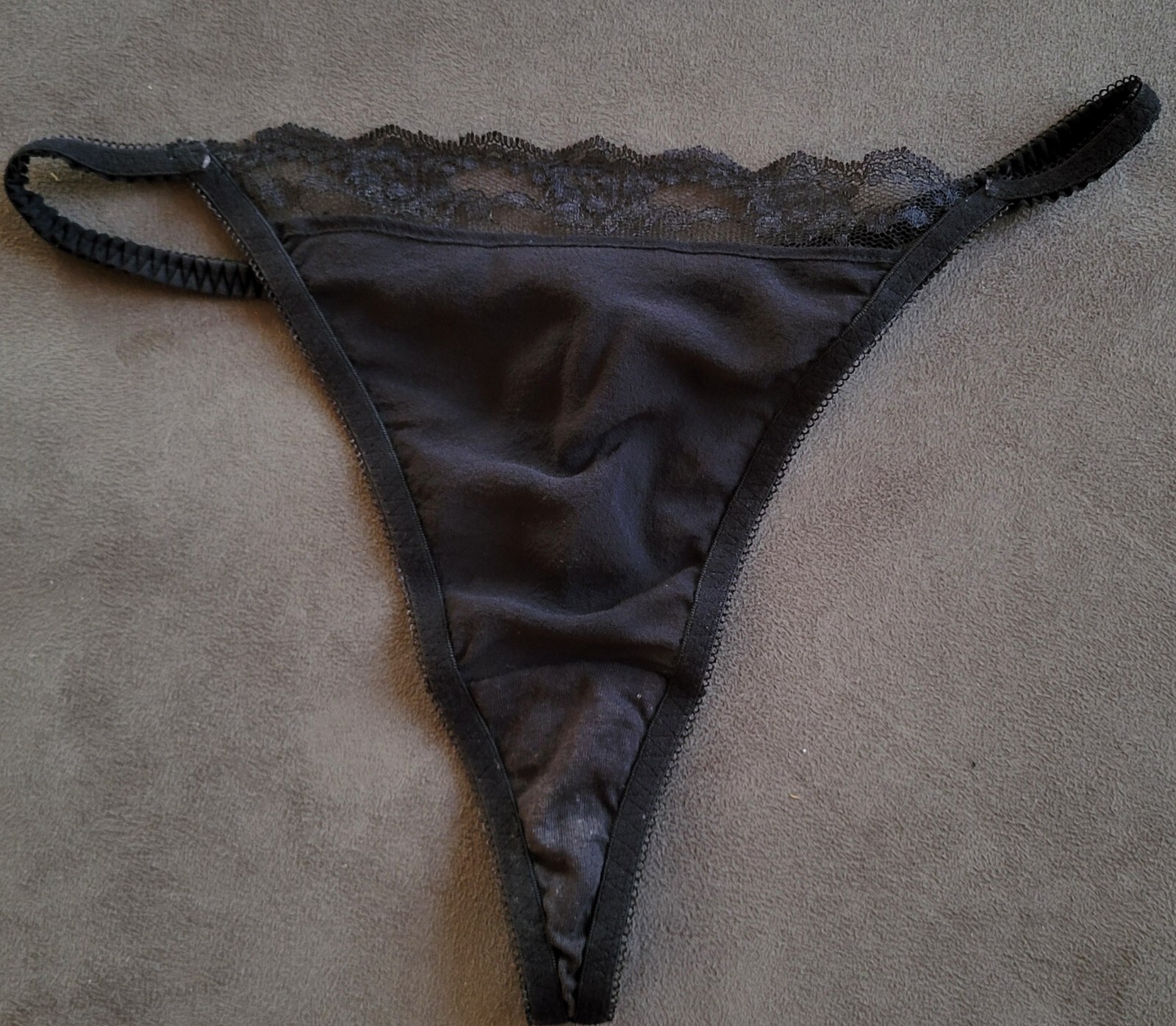 NWOT Vintage Victoria&rsquo;s Secret Black Sheer Teddy & Thong Panties Set Size Small