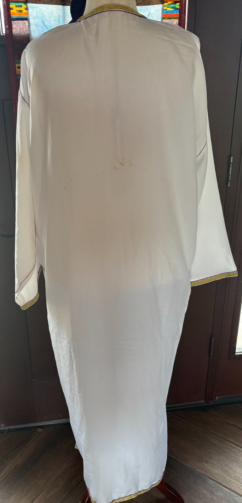 Vtg mid 60&rsquo;s – 70&rsquo;s 2pc Moroccan Caftan Set Sz L-XL