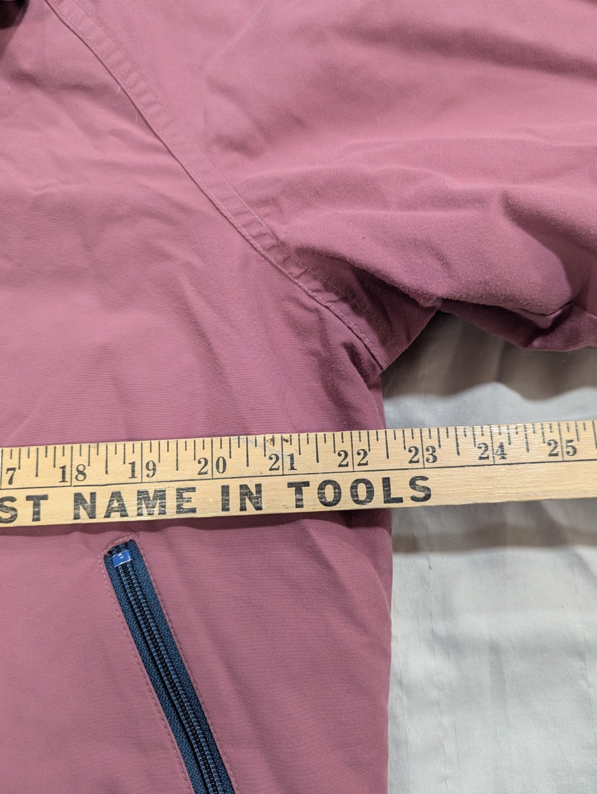 L.L. Bean Nylon Fleece Lined Bomber Jacket Mauve Pink Women&rsquo;s M/L Vintage 80&rsquo;s