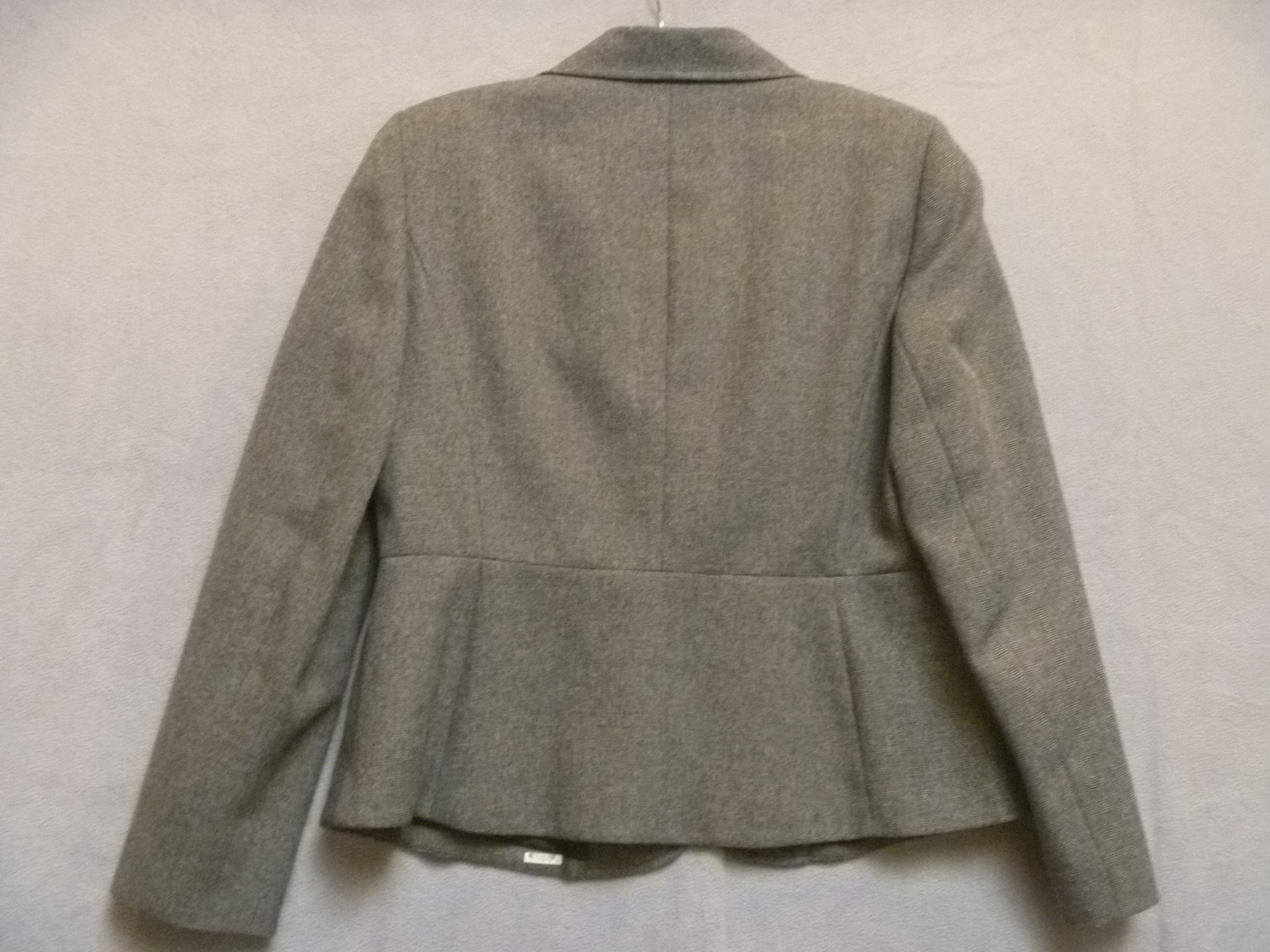 Evan Picone Suit Jacket Womens Size 10P Gray Black Plaid Lined Petite Blazer