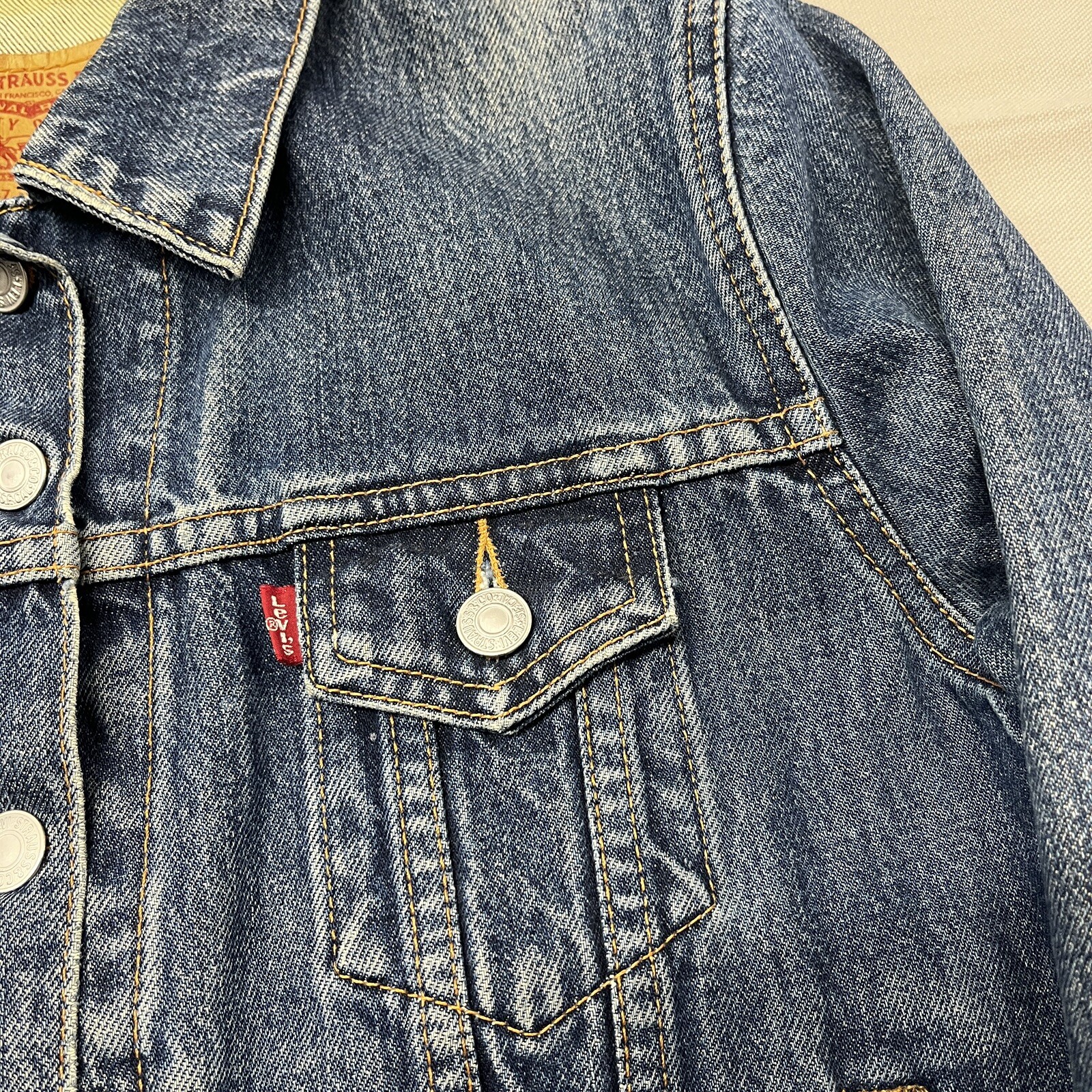 Vintage Levis Jacket 77716-4837 Womens Petite Student Jacket Sz S 2001