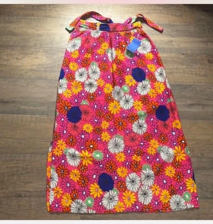 Vintage 70’s Wear-Abouts NWT Neon Floral Psychedelic Hippie Maxi Skirt Deadstock