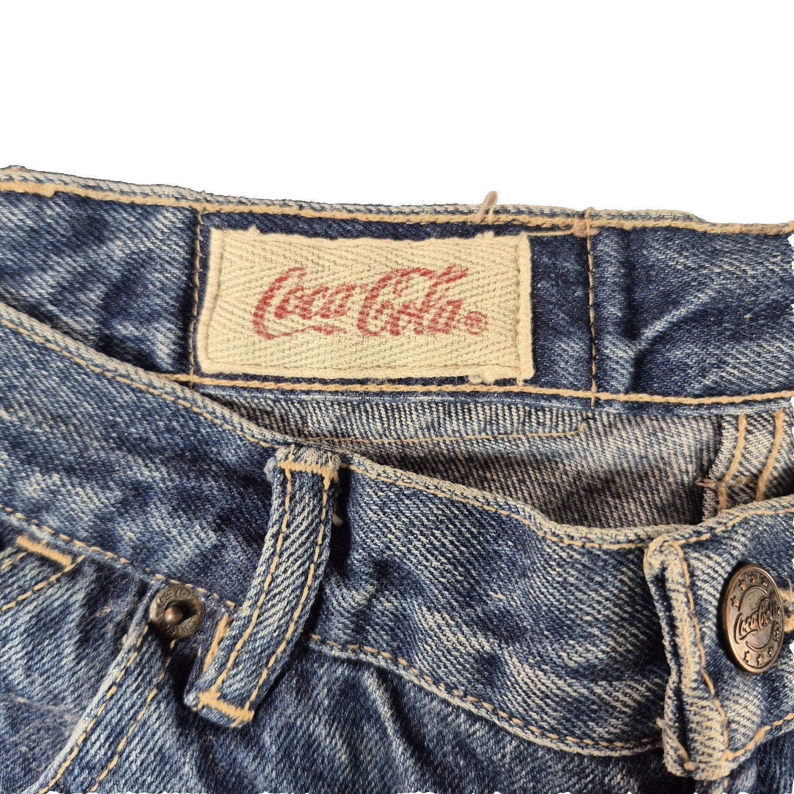 Vintage Coca Cola Women&rsquo;s Denim Jeans Blue Plus Size 33 X 30.5