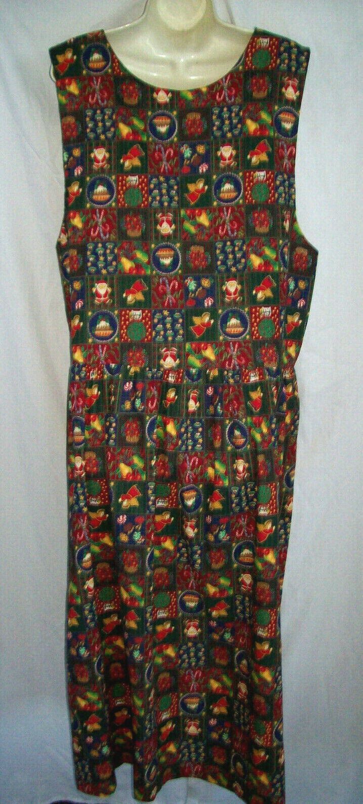 Gibran EXTREME Festive Novelty Green Cotton School Teacher Jumper Modest Dress