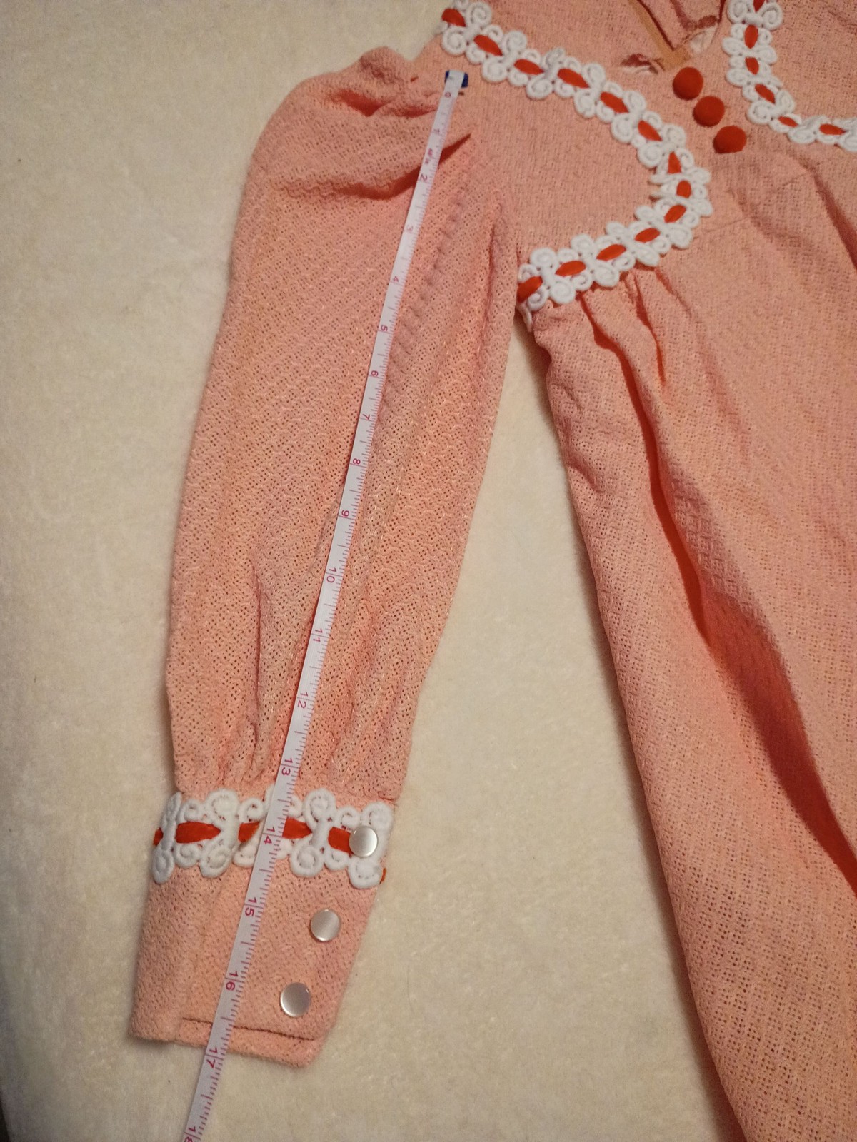 1970s Pink Prairie Maxi Dress Lace Trim Victorian Edwardian Cottagecore Style