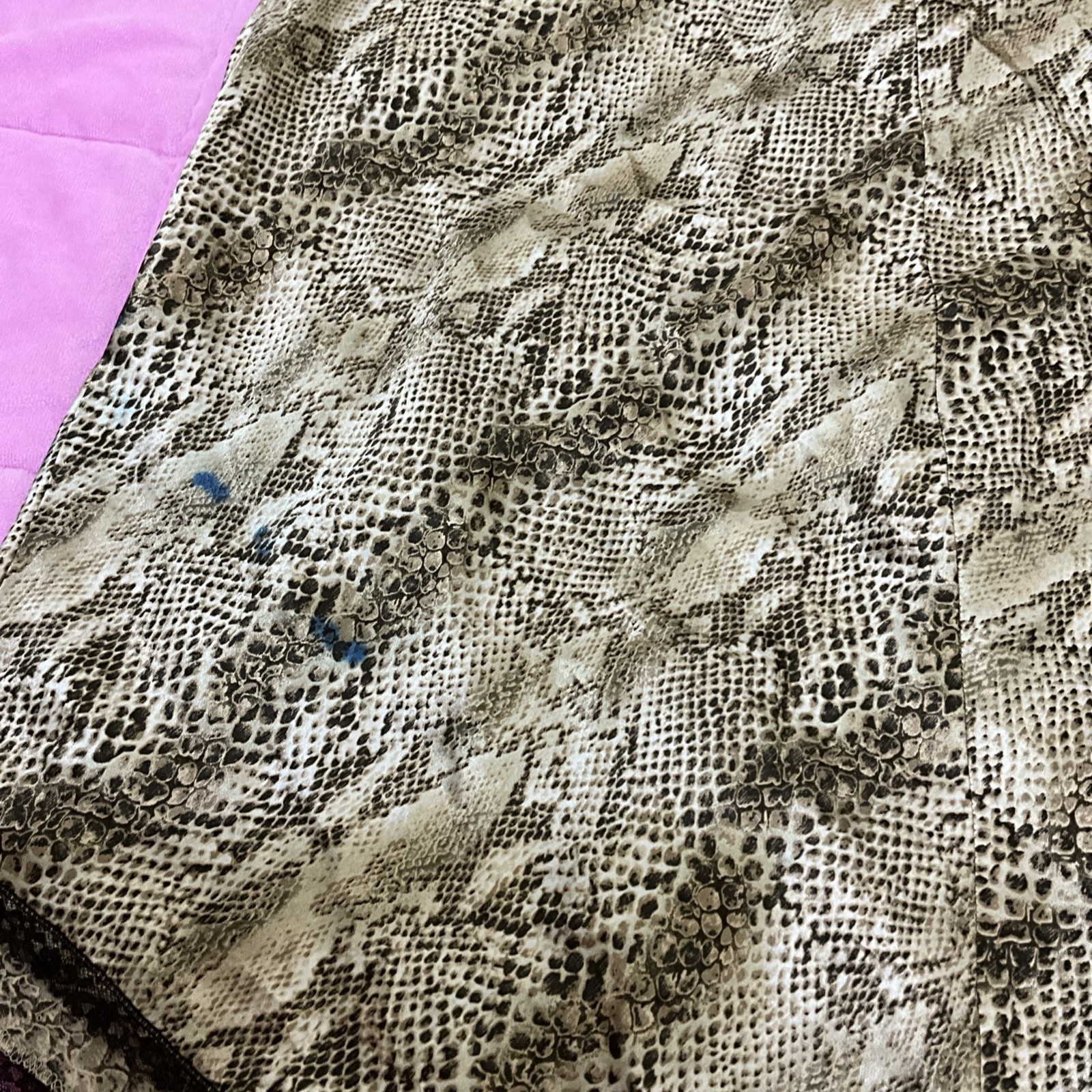 Vintage Inner Most Snakeskin Print Lingerie #0005