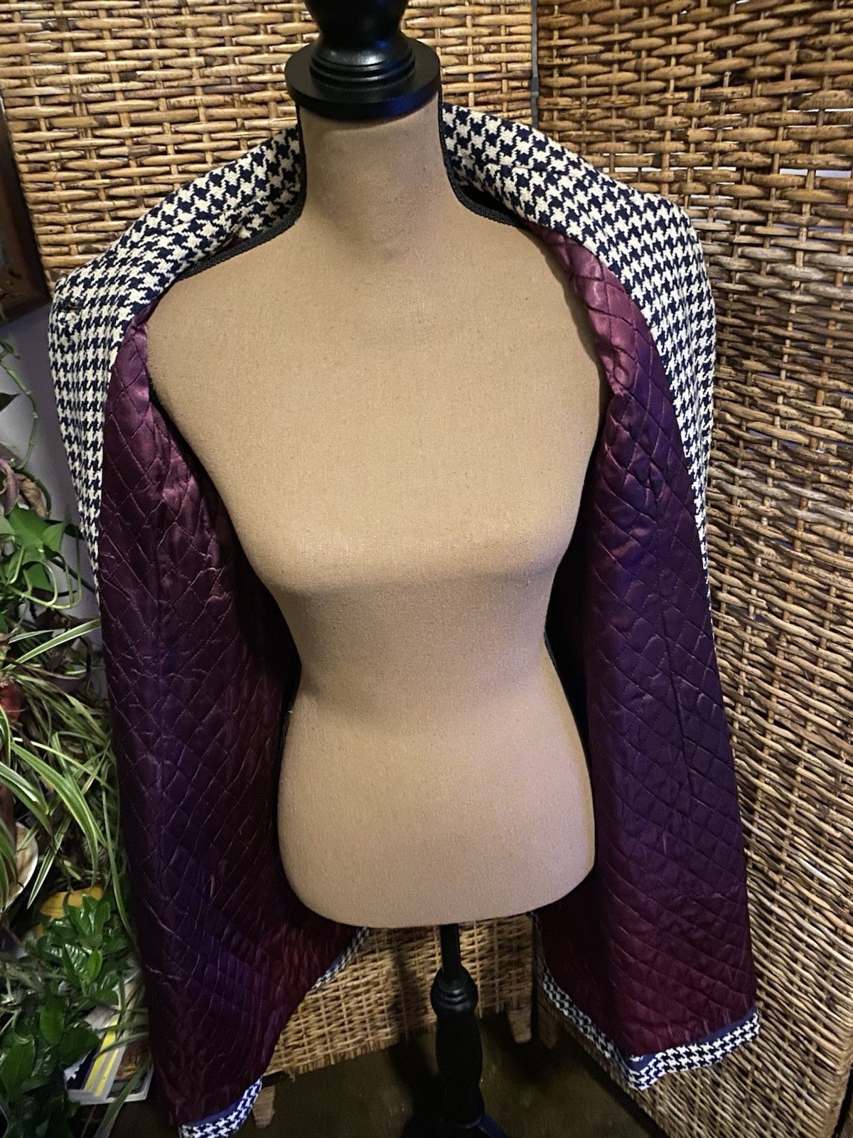 Vintage 50s Wool Coat With Lining Measurements In Details