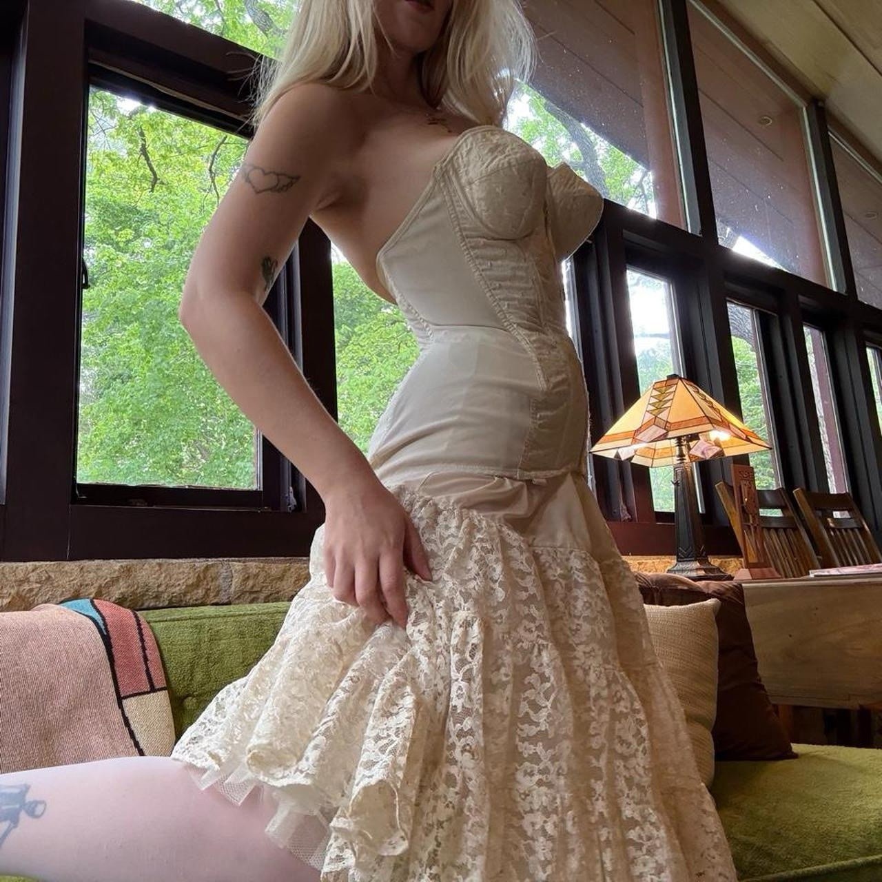 1950&rsquo;s Lovable Lace Corset