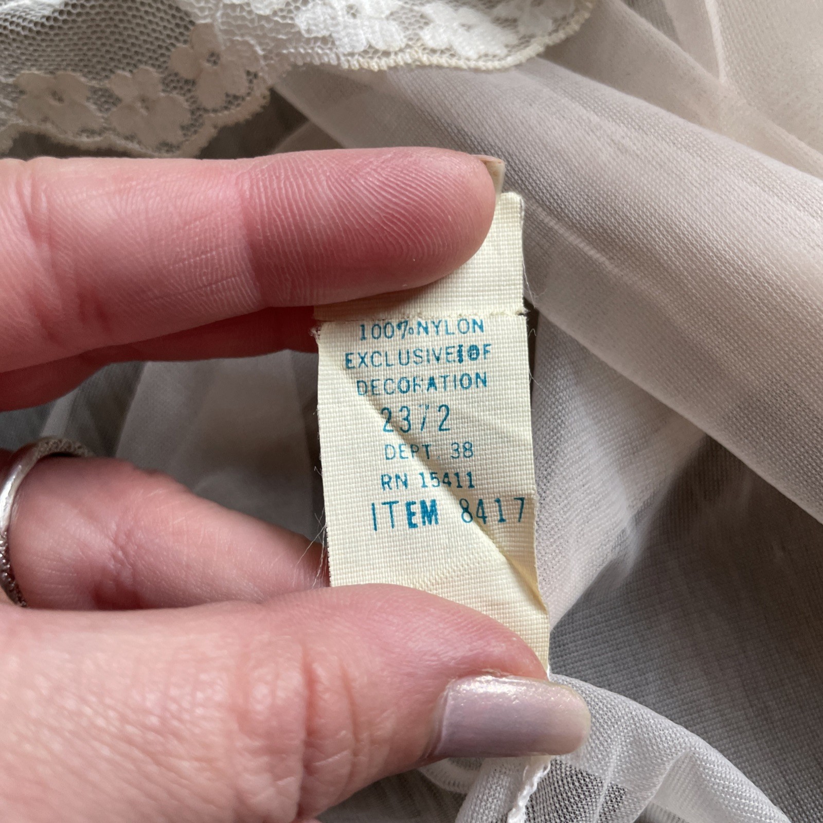 Vintage Sears Sheer Peignoir Size Medium 12-14