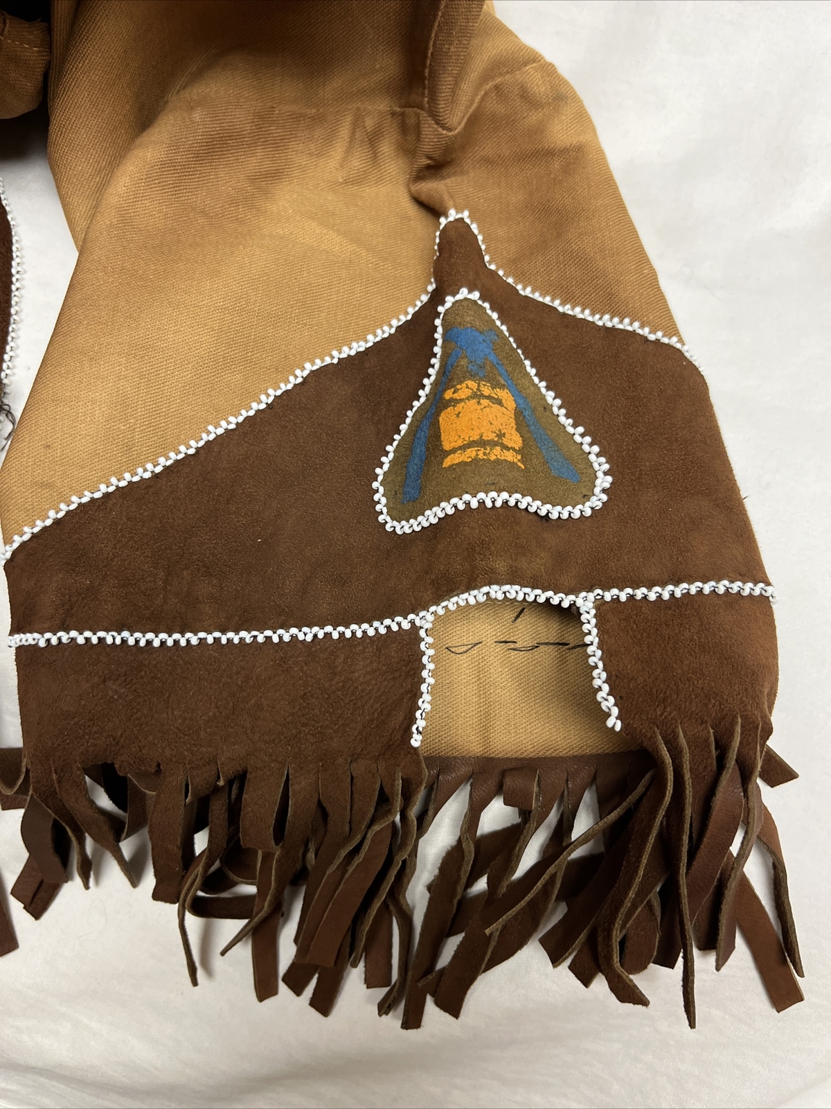 VINTAGE 40s 50s Native American Indian costume dress *See Description