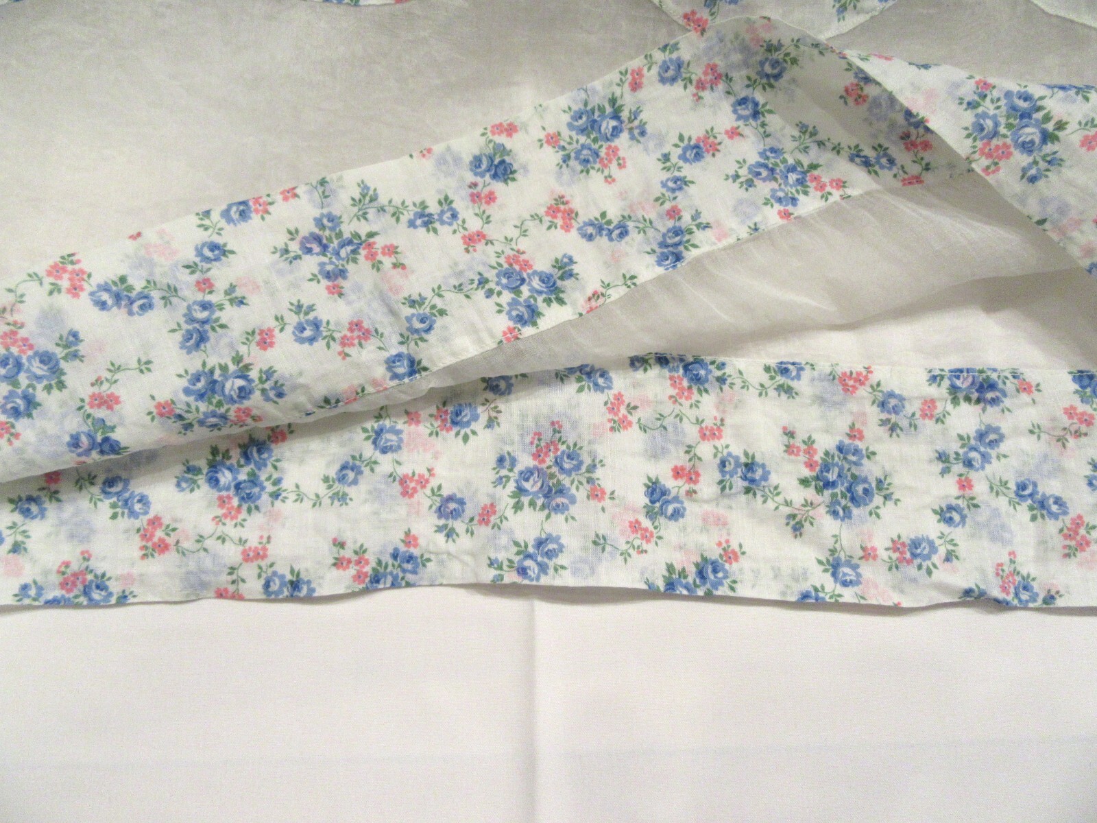 ANTIQUE VINTAGE DAY DRESS 1920S DROP WAIST COTTON FLORAL ORGANDY ART DECO M F4