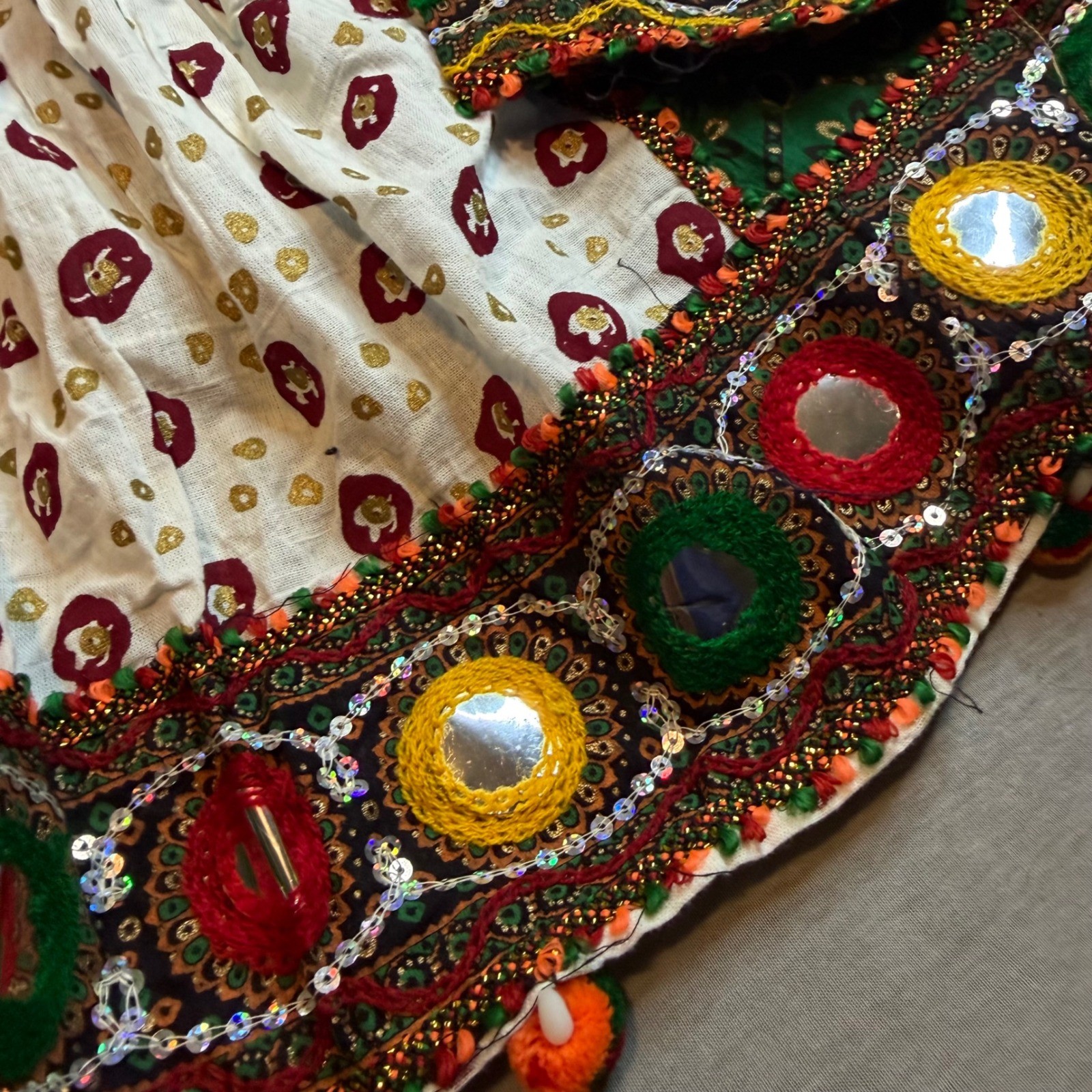 Vtg Banjara Kuchi Tribal Jacket Mirror Work Embroidered Patchwork Boho tribal