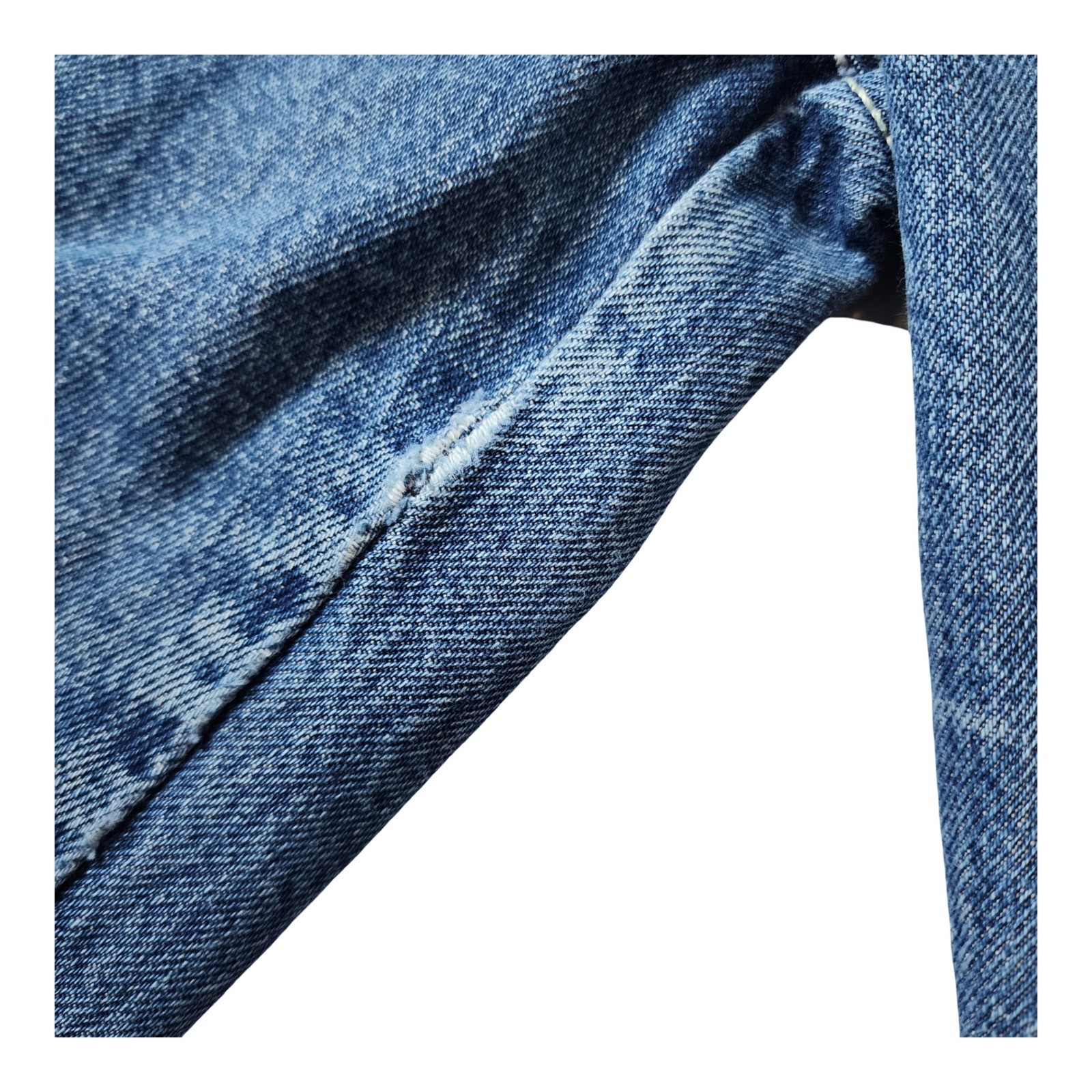 PS Gitano Vintage High Waisted Tapered Jeans Blue Denim 12 Short Cotton Brazil