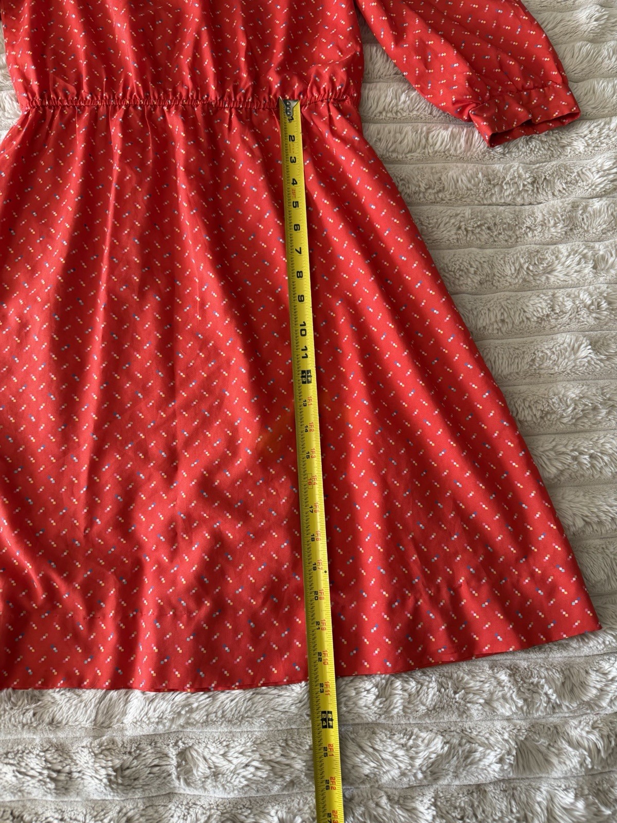 80s Lightweight Red Dress Chipper California