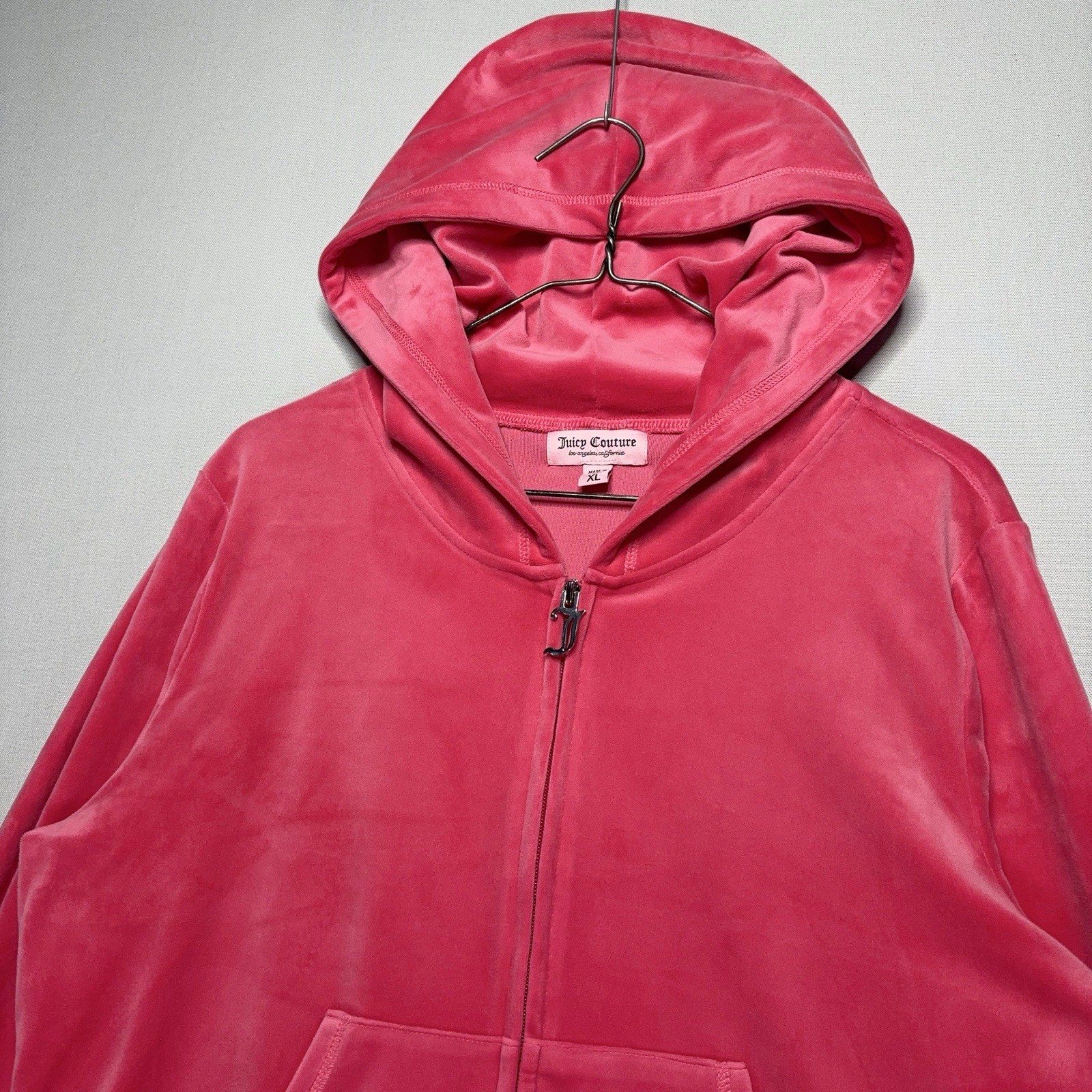Juicy Couture Velour Jacket / Shorts Set – Hot Pink – Gemmed – Womens XL