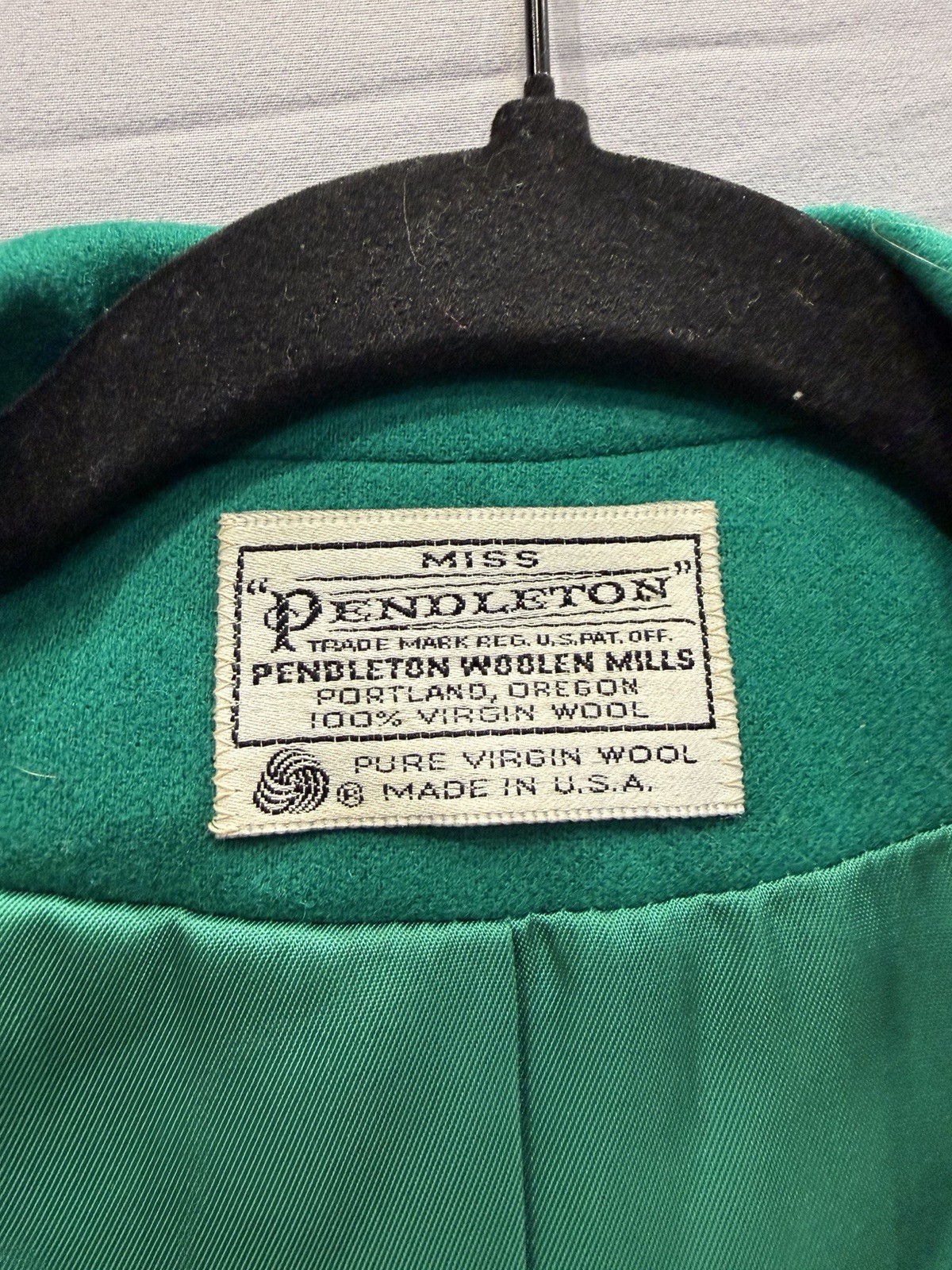 Pendleton Women&rsquo;s Green 100% Virgin Wool Suit Jacket Blazer