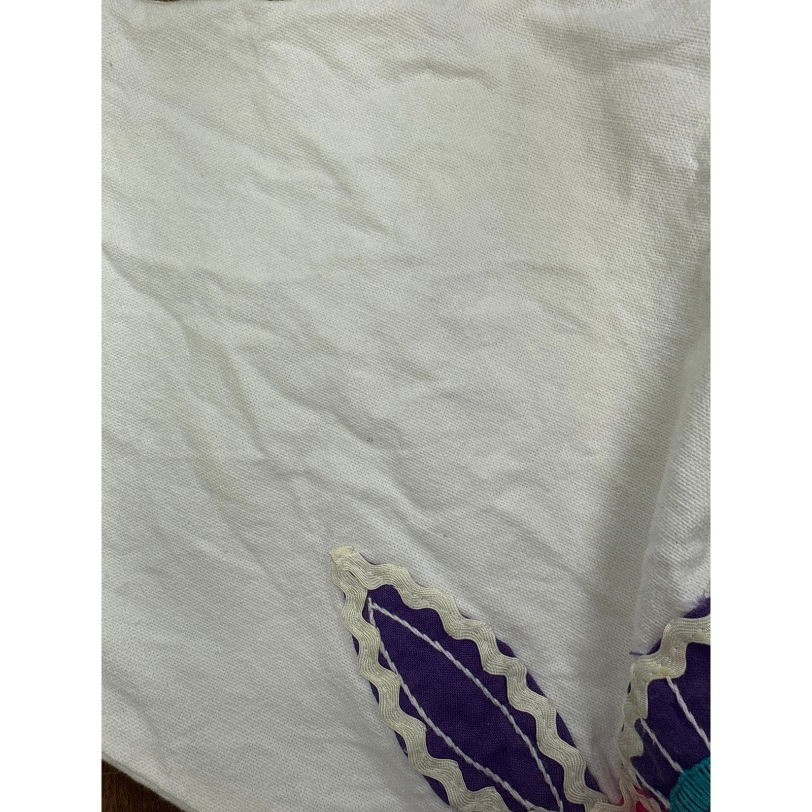 Diseños Delfis Telas Tlaquepaque Jalisco Vintage Mexico Embroidered Top Small