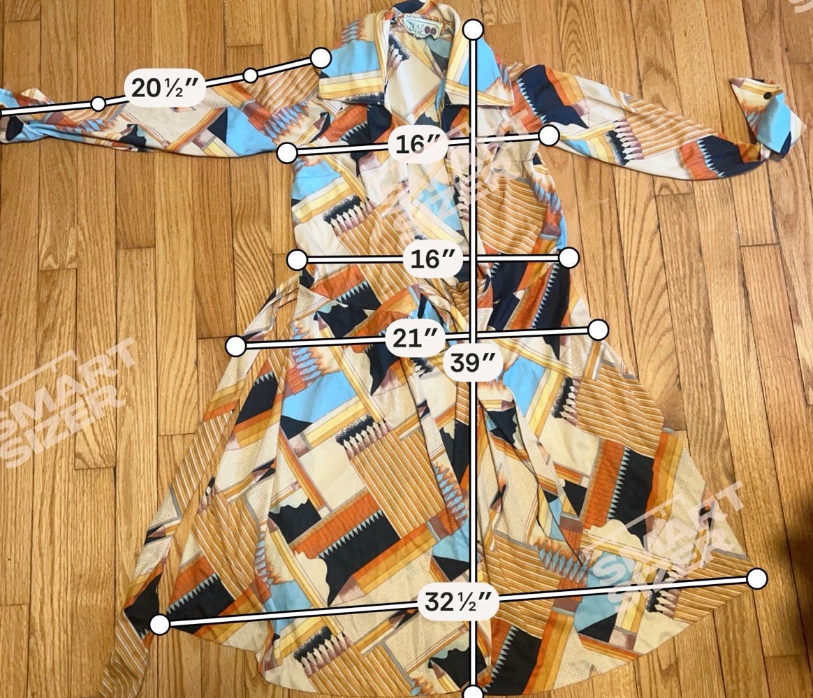 Vintage 70s Huk-A-Poo Wrap Dress Geometric Disco Print XS S Nylon Jersey Mod