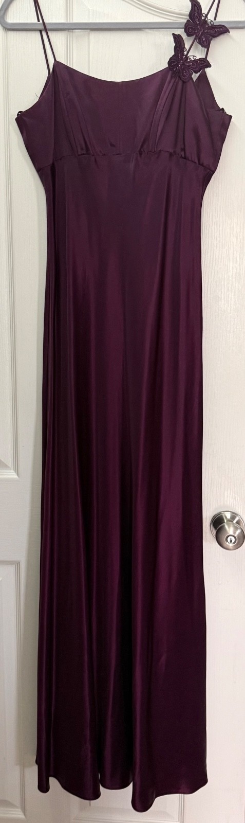 Free shipping Blondie Nites dark Purple Vintage size 7/8 Prom/evening long dress