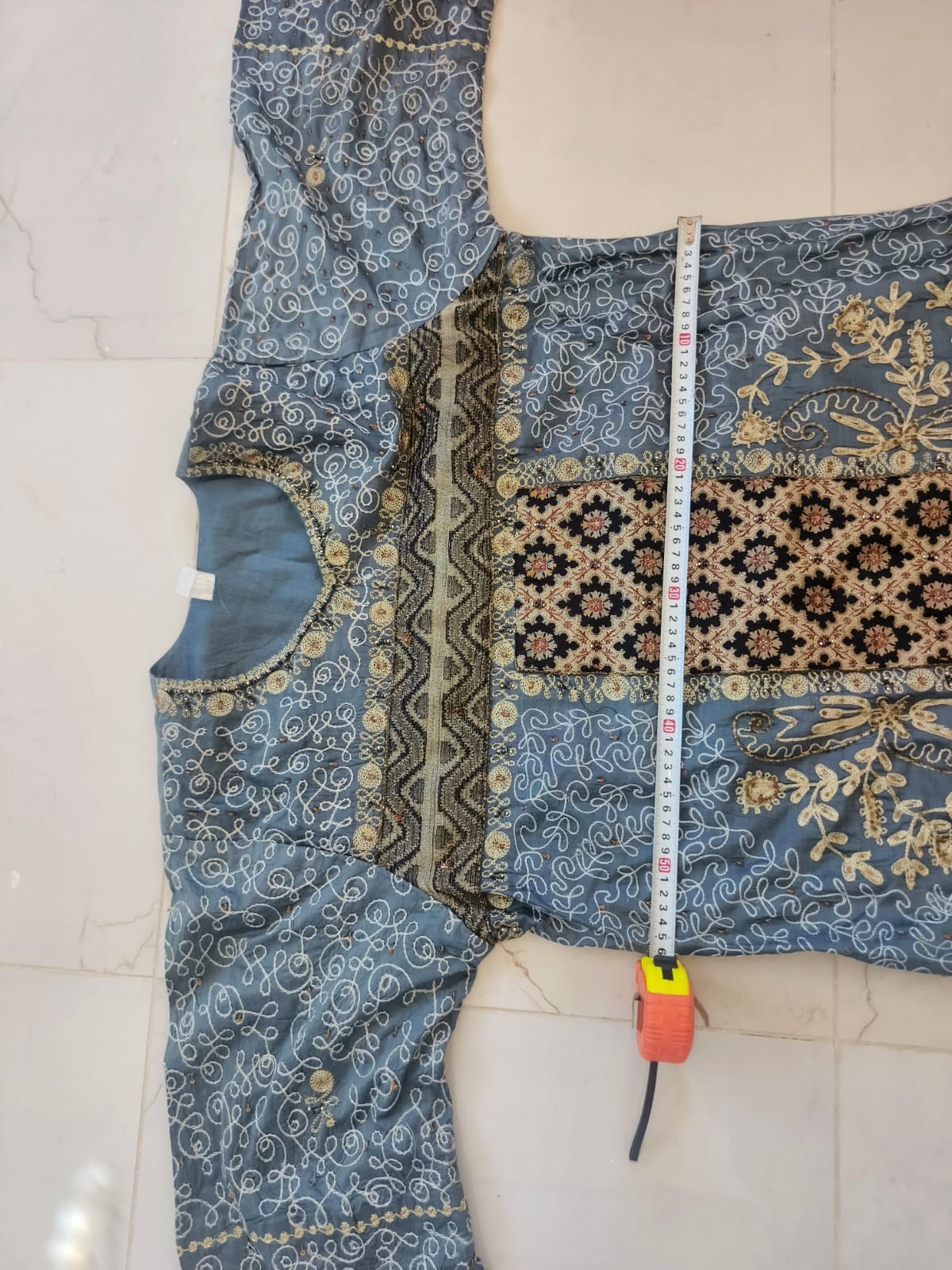 embroidered kaftan dress